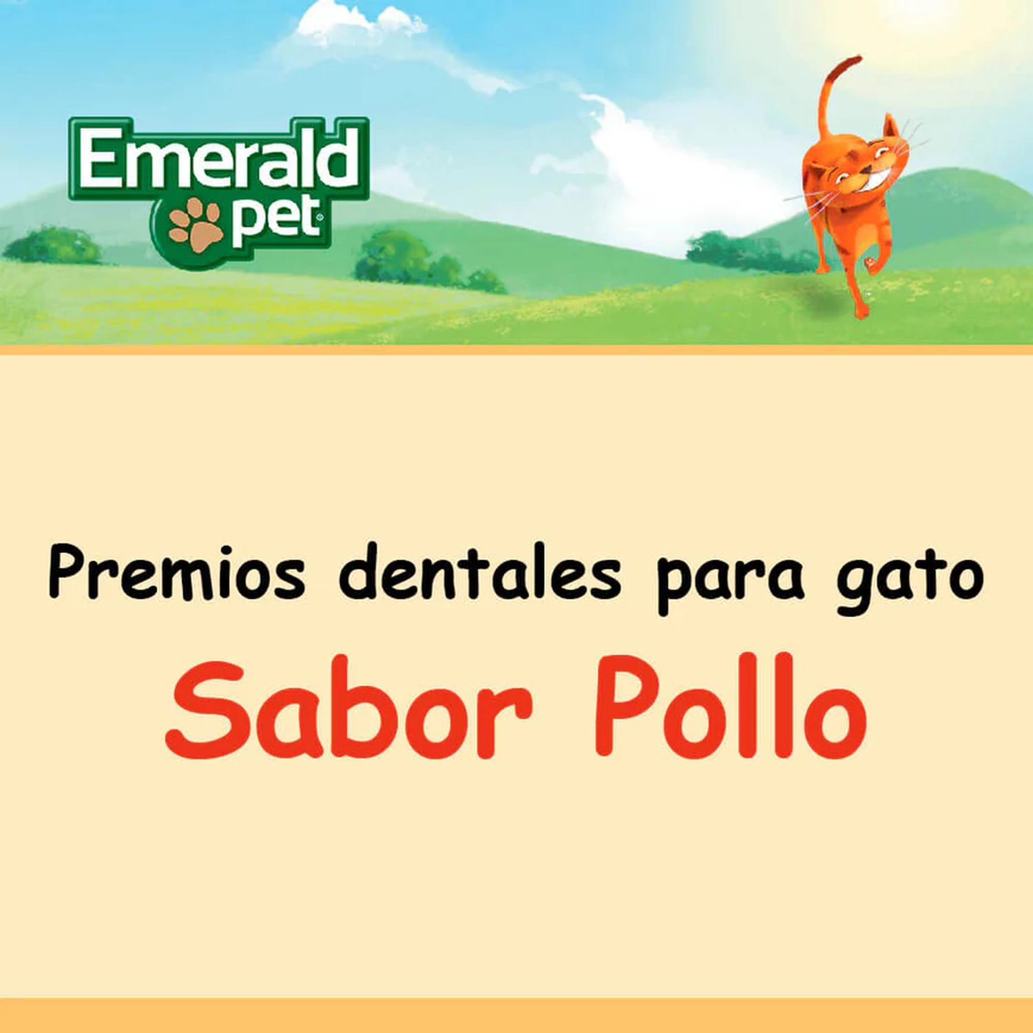 Premio dental para gatos Emerald Pet Smart N'Tasty pollo 85g