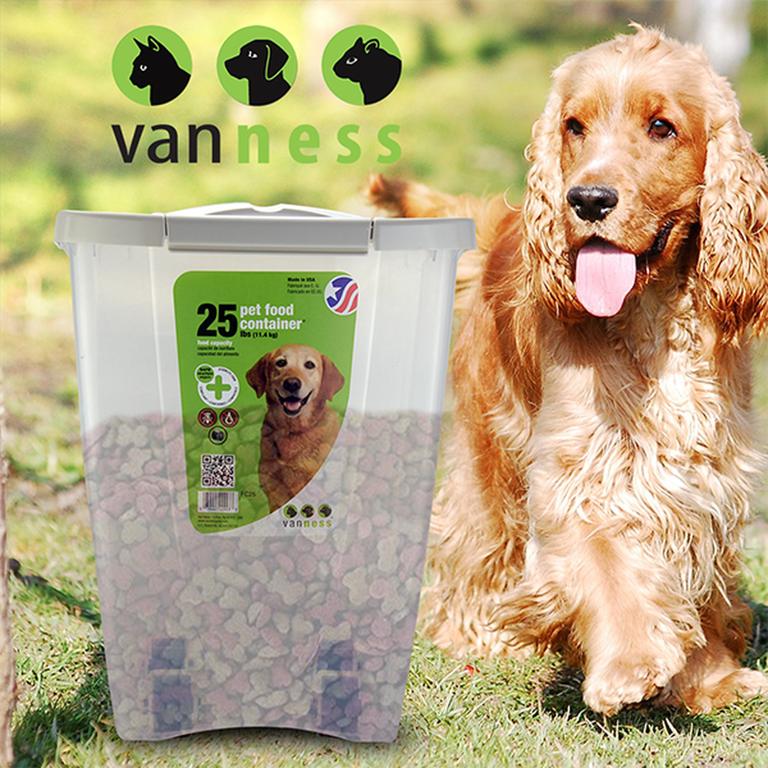 Van Ness contenedor de alimento croquetas de perro 11 kilos