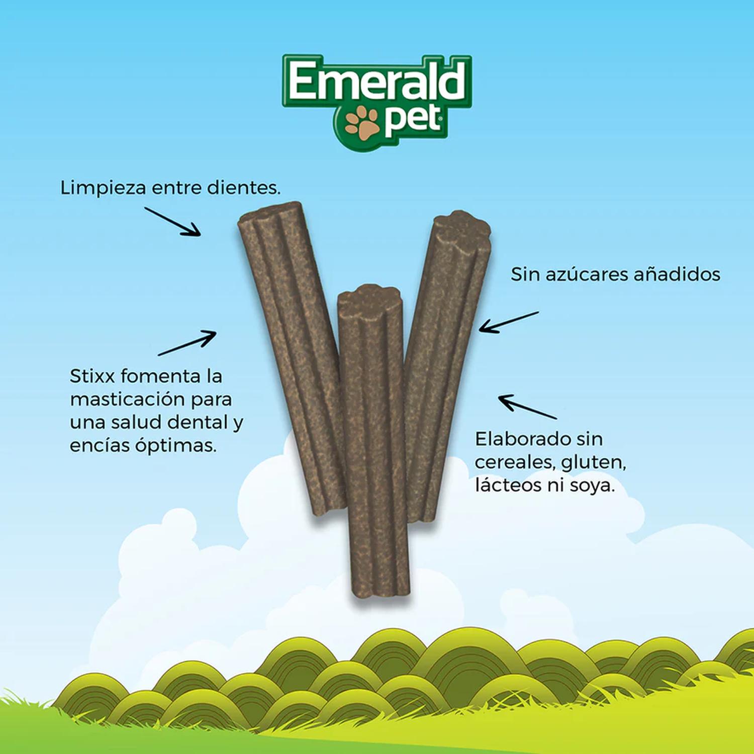 Premio dental para gatos Emerald Pet Dental Stixx catnip 102g