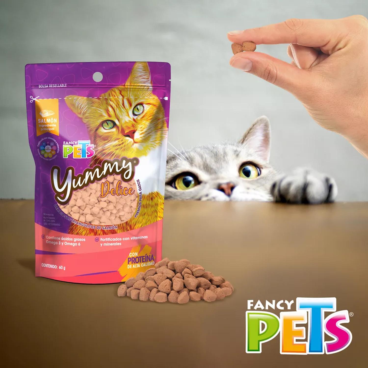 Fancy Pets premios para gatos fortificados Yummy Delice 60 grs