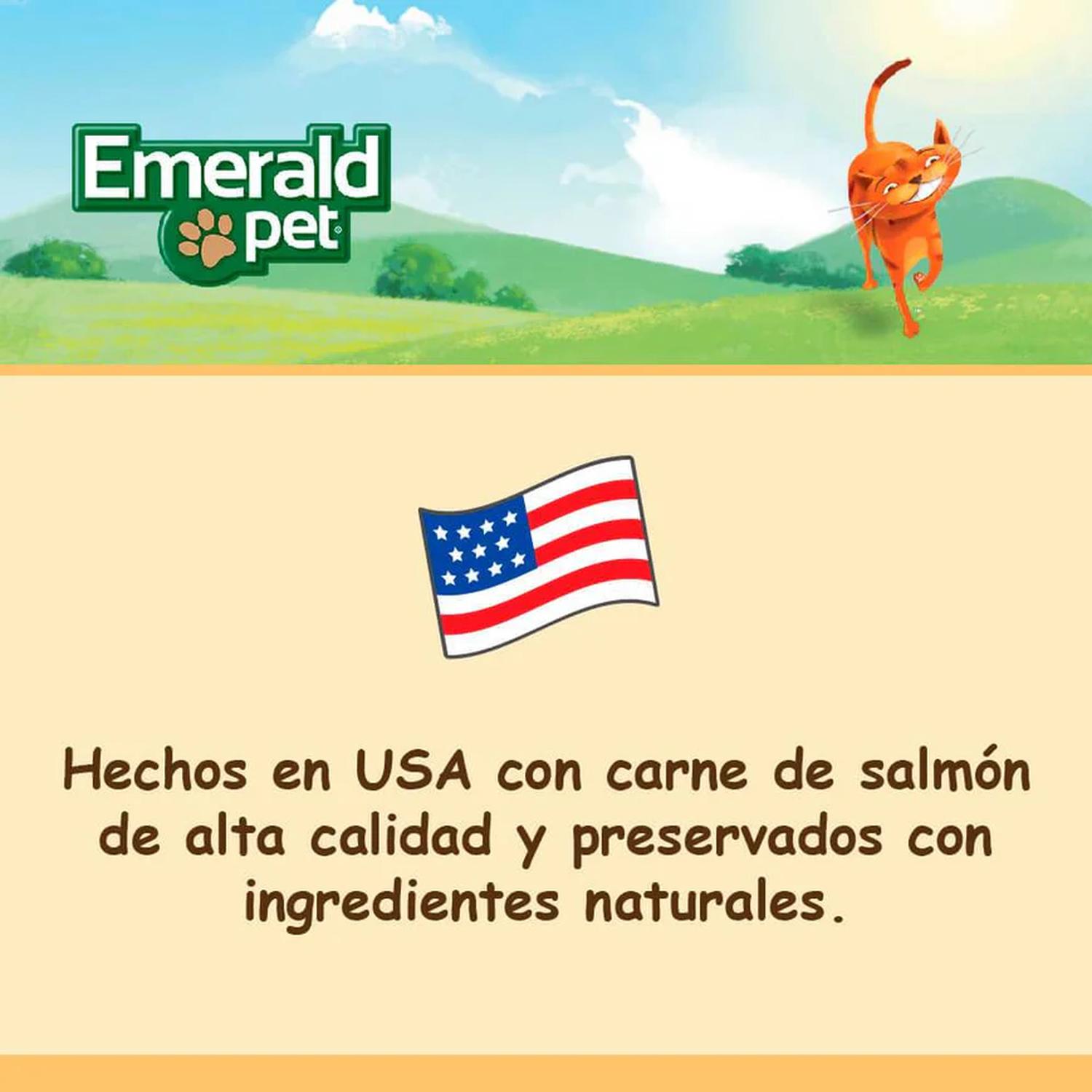 Premio dental para gatos Emerald Pet SmartN'Tasty salmón 85g