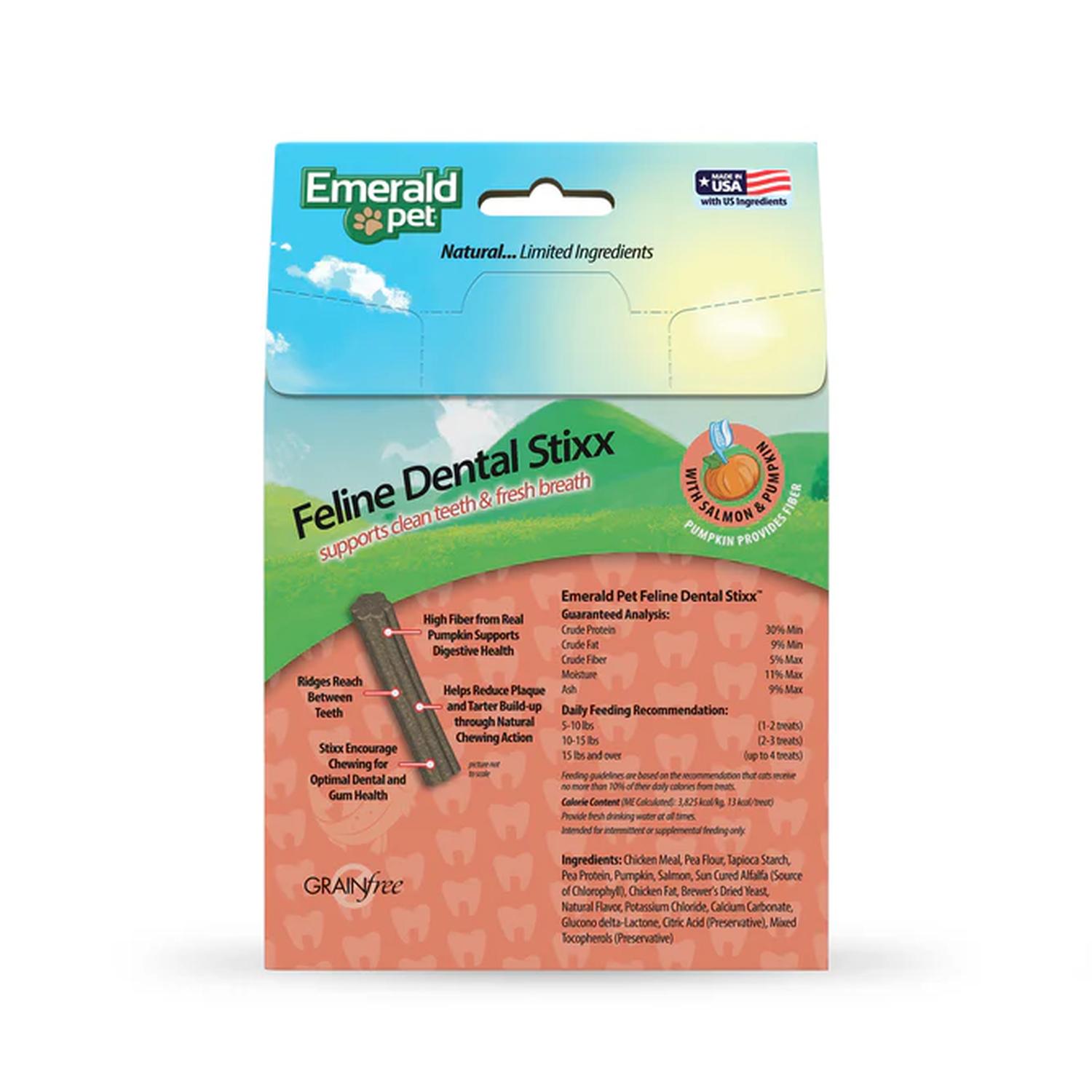 Emerald Pet premio dental para gato Stixx sabor Salmón 102gr