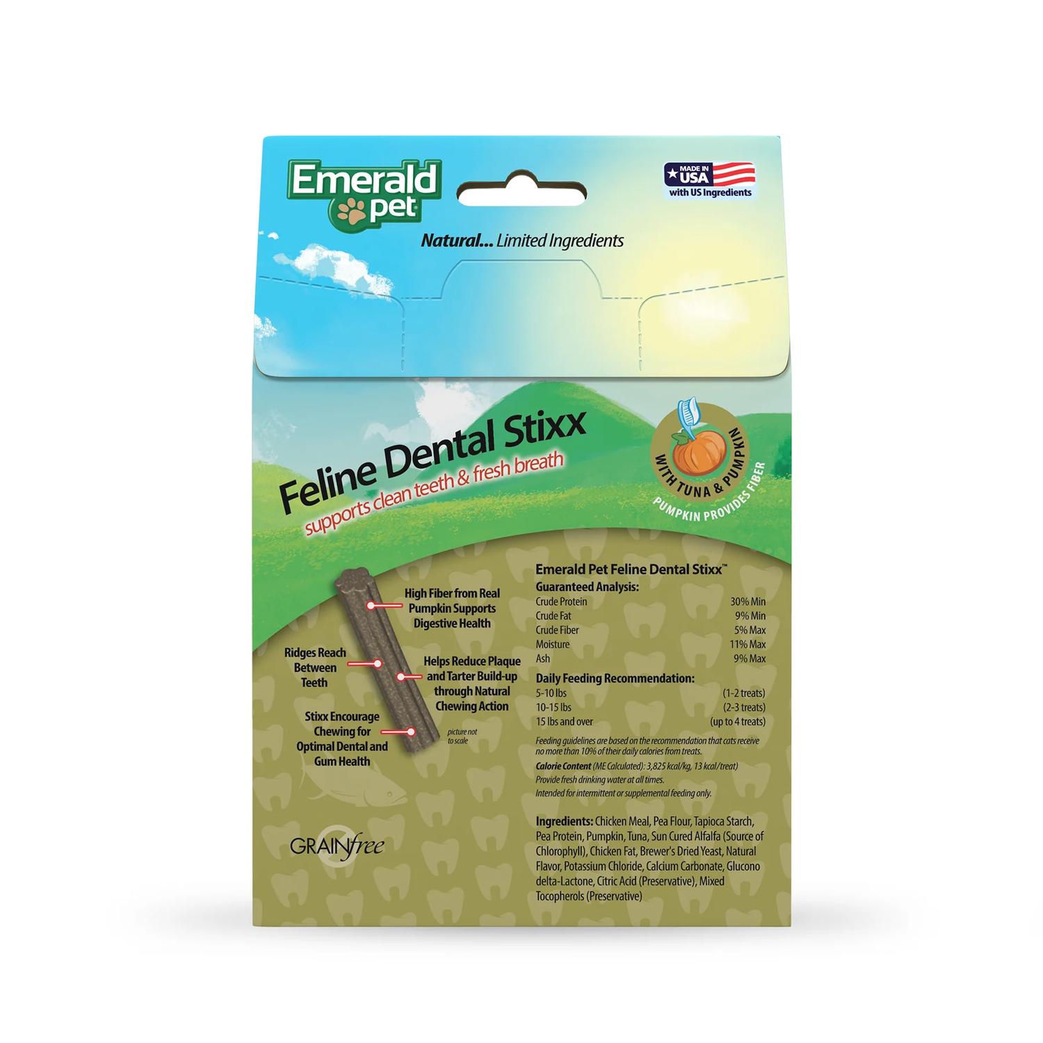 Premio dental para gatos Emerald Pet Dental Stixx Atún 102g