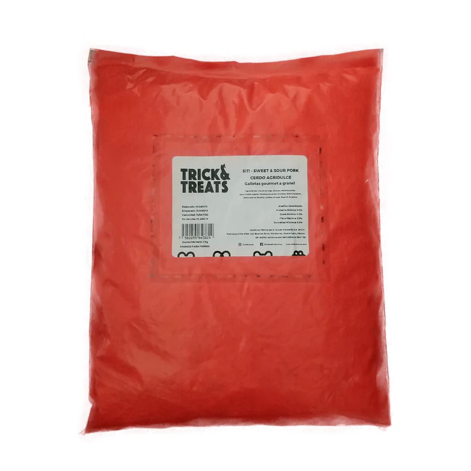 Galleta para perros Trick & Treats Sit! Cerdito Agridulce 1kg