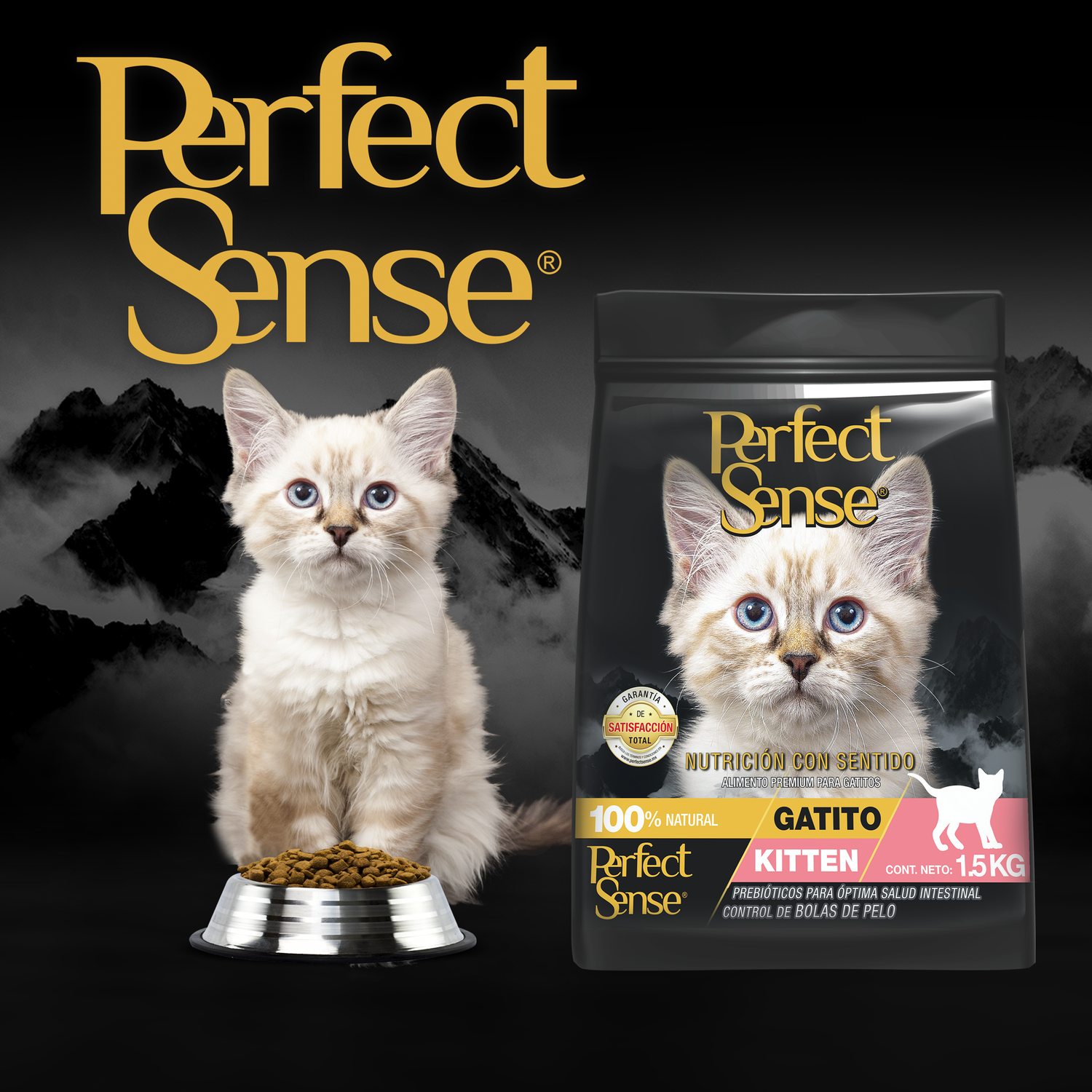 Alimento para gato cría Perfect Sense Kitten 1.5 Kg