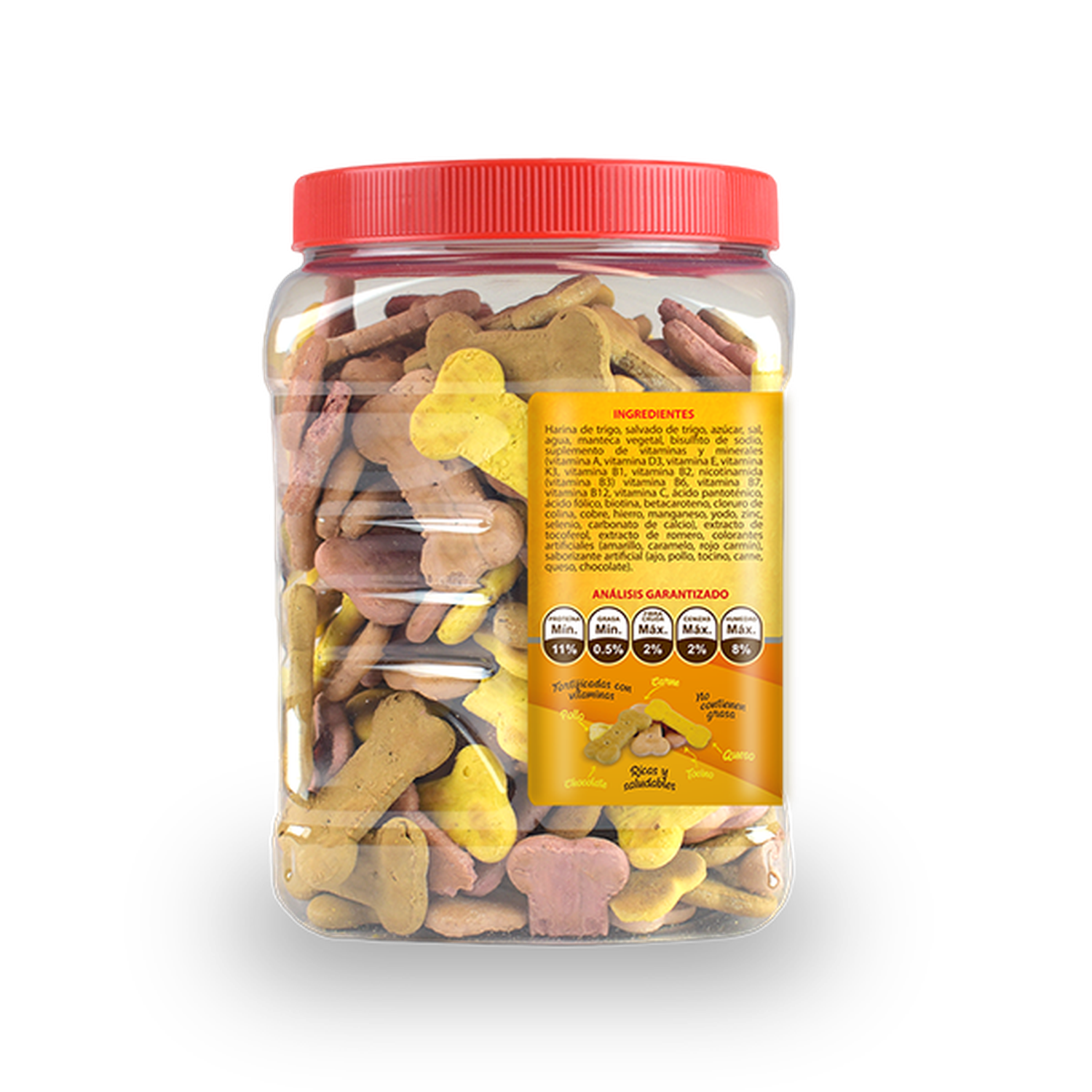 Fancy Pets Yummy Dog Treats Jar Assorted Cookies 400g