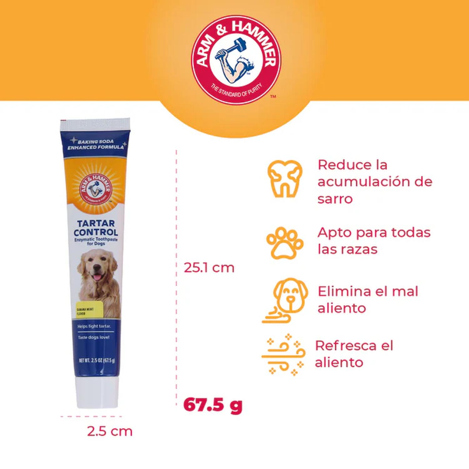 Arm & Hammer Kit Pasta Dental Perro tartar control Plátano-Menta