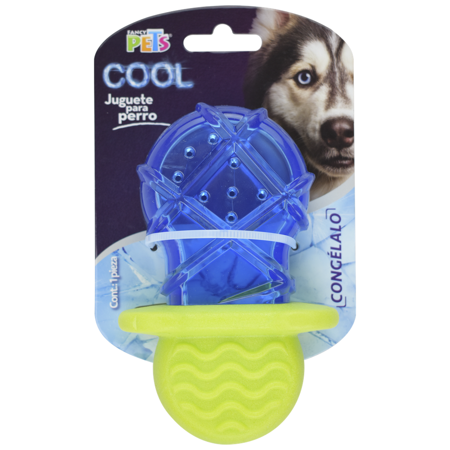 Juguete refrescante perro clima caliente congelable chupon cool