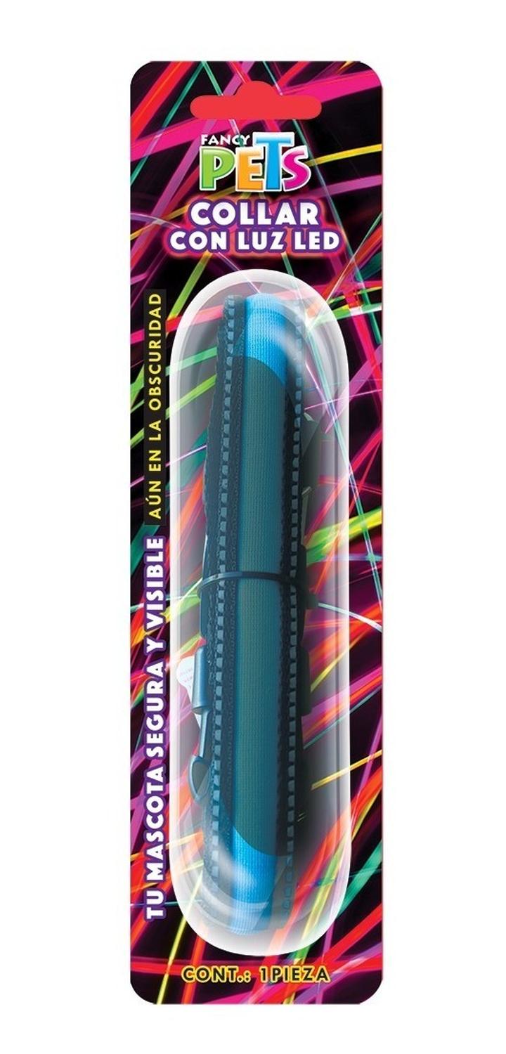 Collar Para Perro Led Con Reflejante Me Bateria Reemplazable