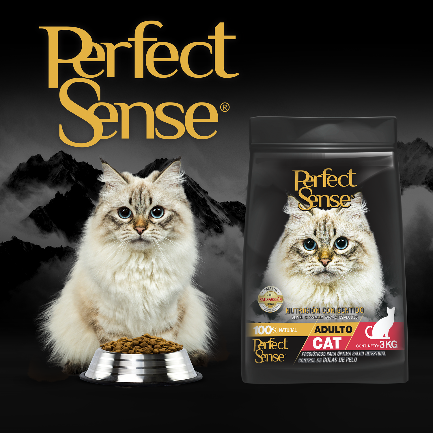 Perfect Sense Cat food for adult cats 3 Kg