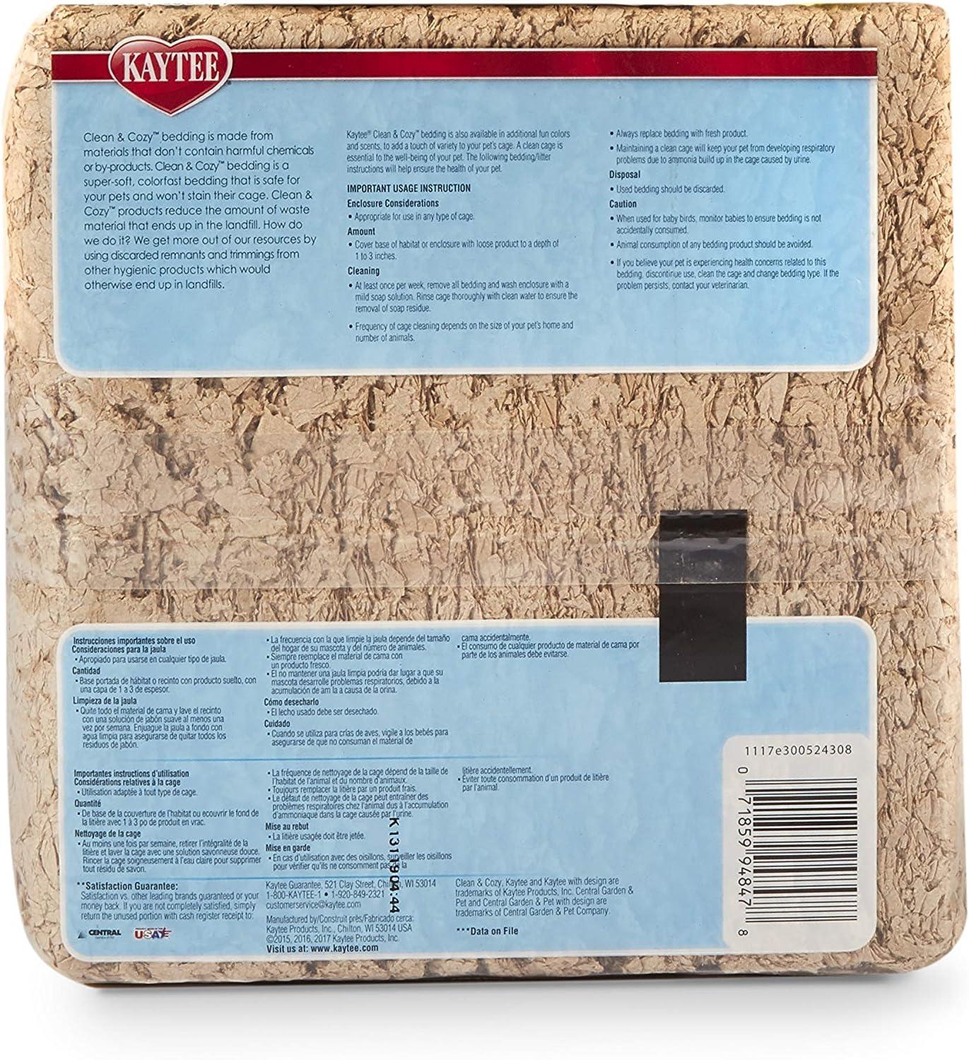 Kaytee Substrate bedding, rabbit Clean &amp; Cozy Natural 13.9L