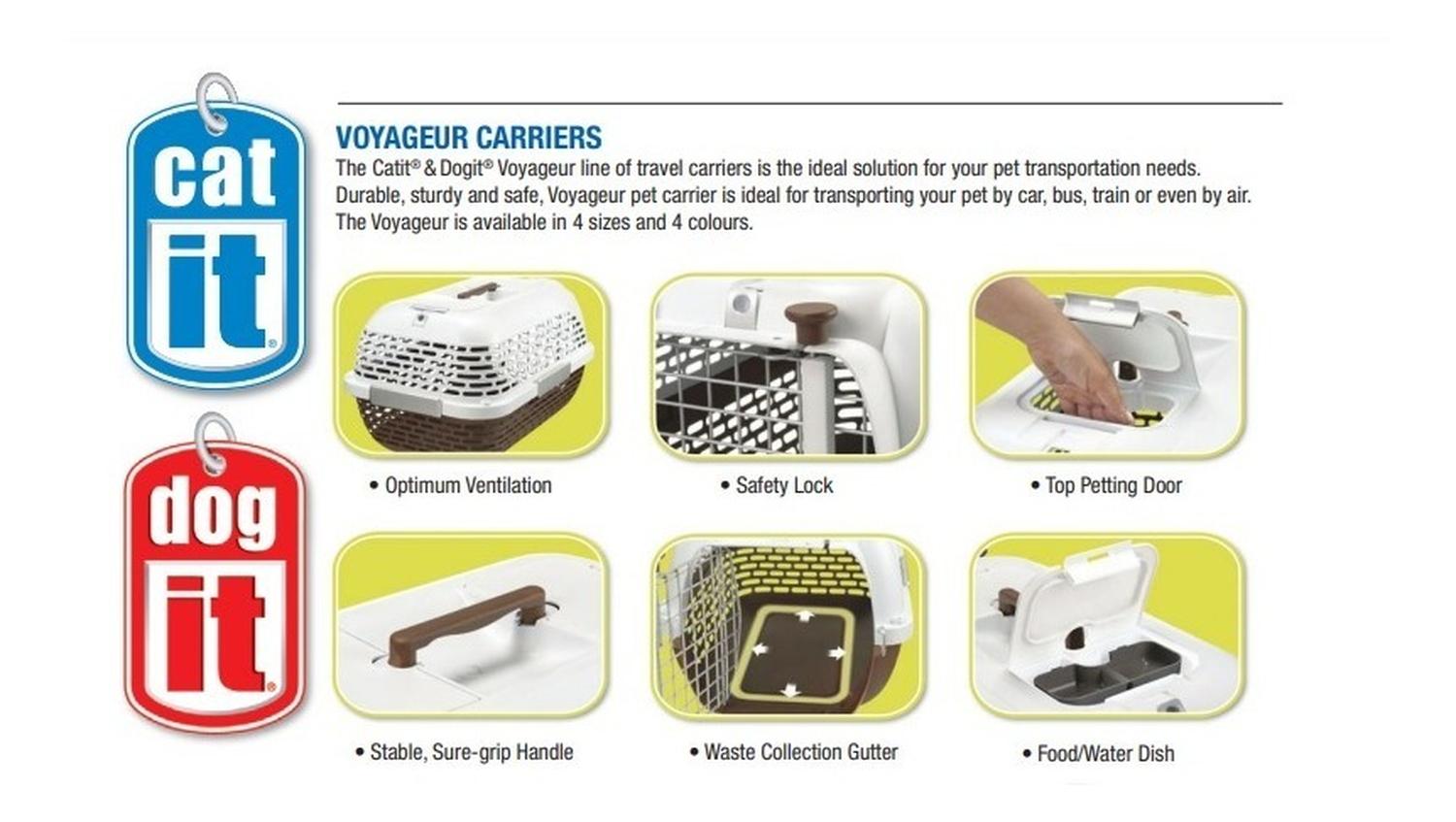 Transportadora Dog It Voyageur 100 Gris para perros