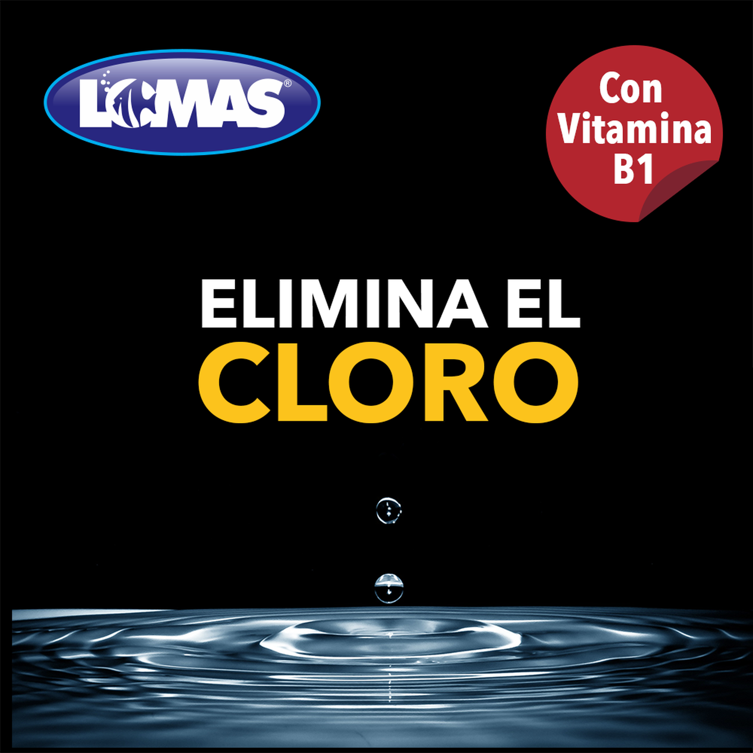 Lomas Antichloro for fish tanks with vitamin B1 carafita 1 Lt