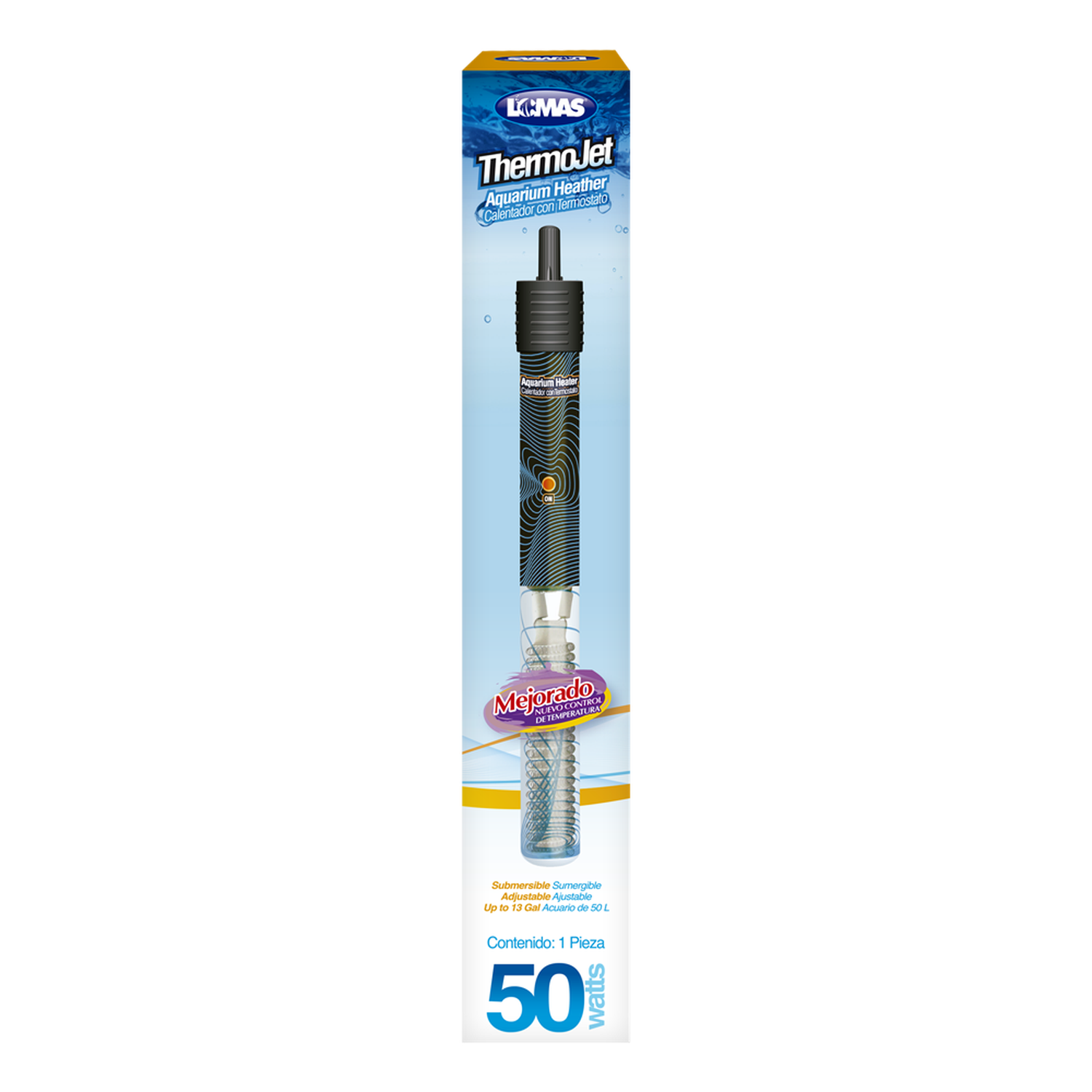 Lomas Calentador peceras acuario Termostato Thermo-Jet 50 W