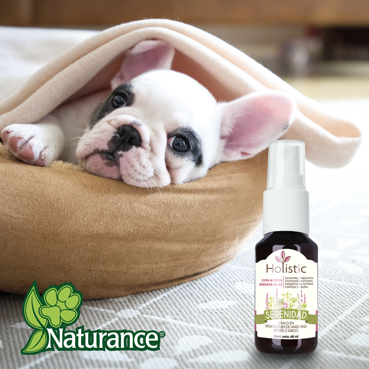 Naturance Holistic Aromatherapy dogs bottle 60ml serenity