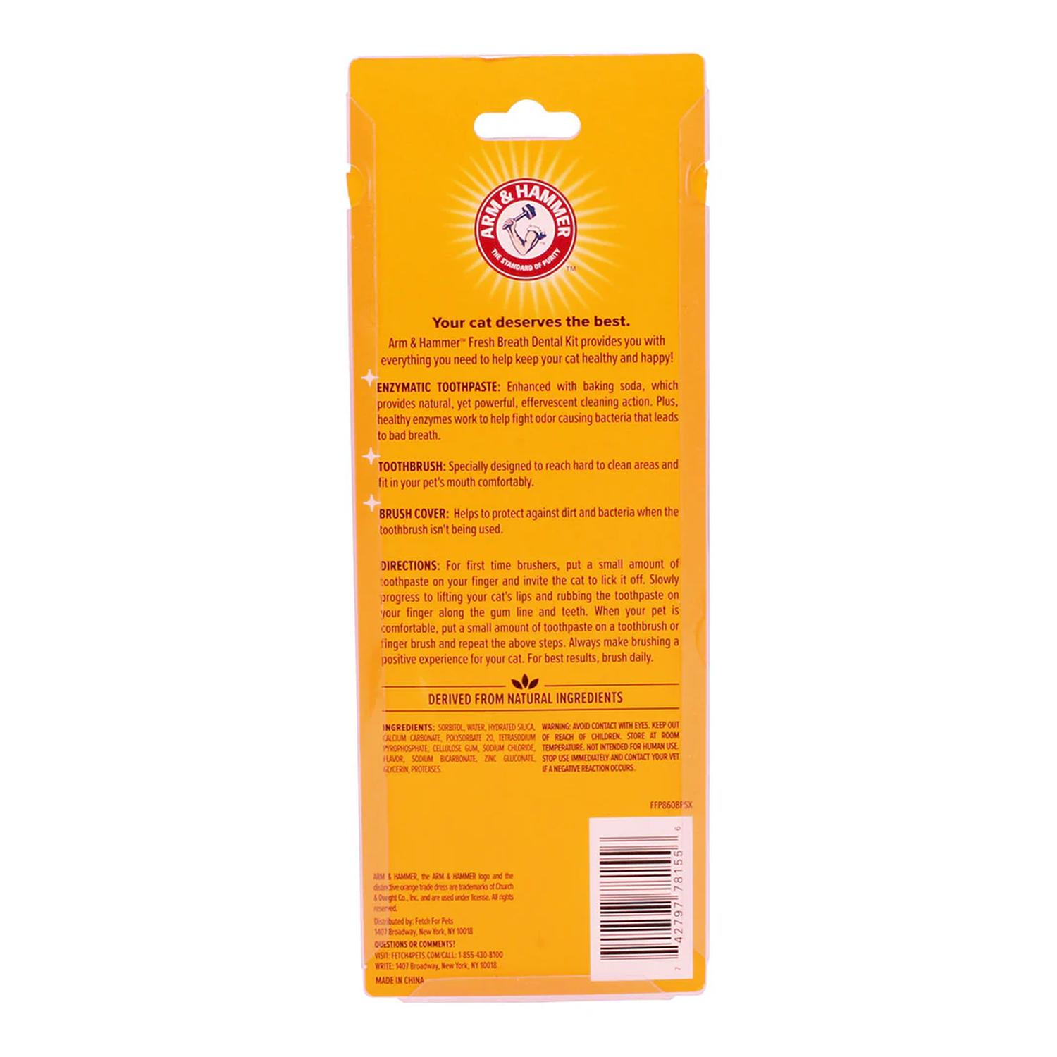 Arm & Hammer Kit Pasta Dental Cepillo Gato aliento fresco Atún