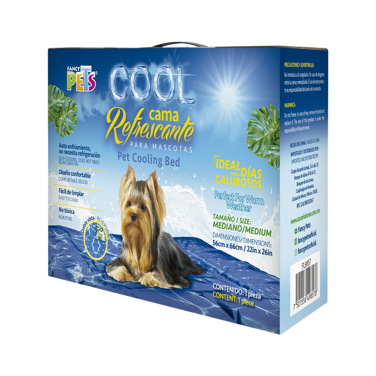Cama refrescante para perros clima caliente tamaño mediano
