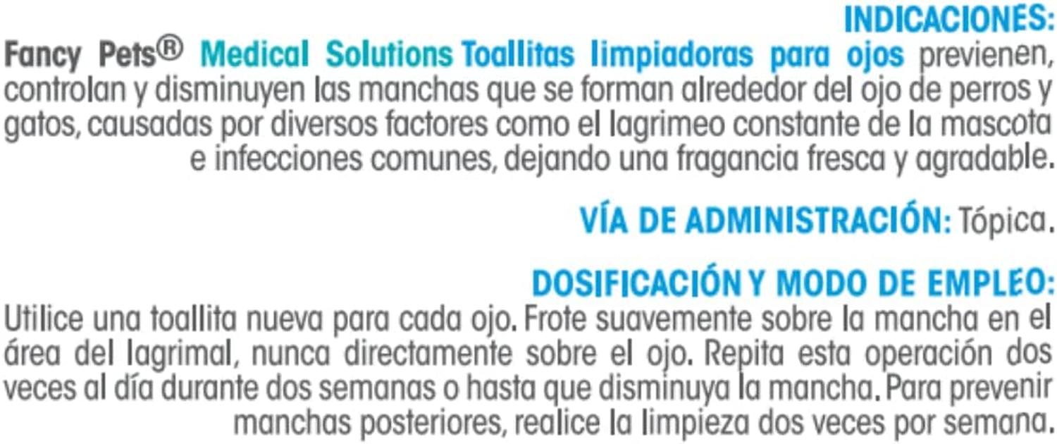 MS Toallitas Limpiadoras de Ojos quita manchas Perros