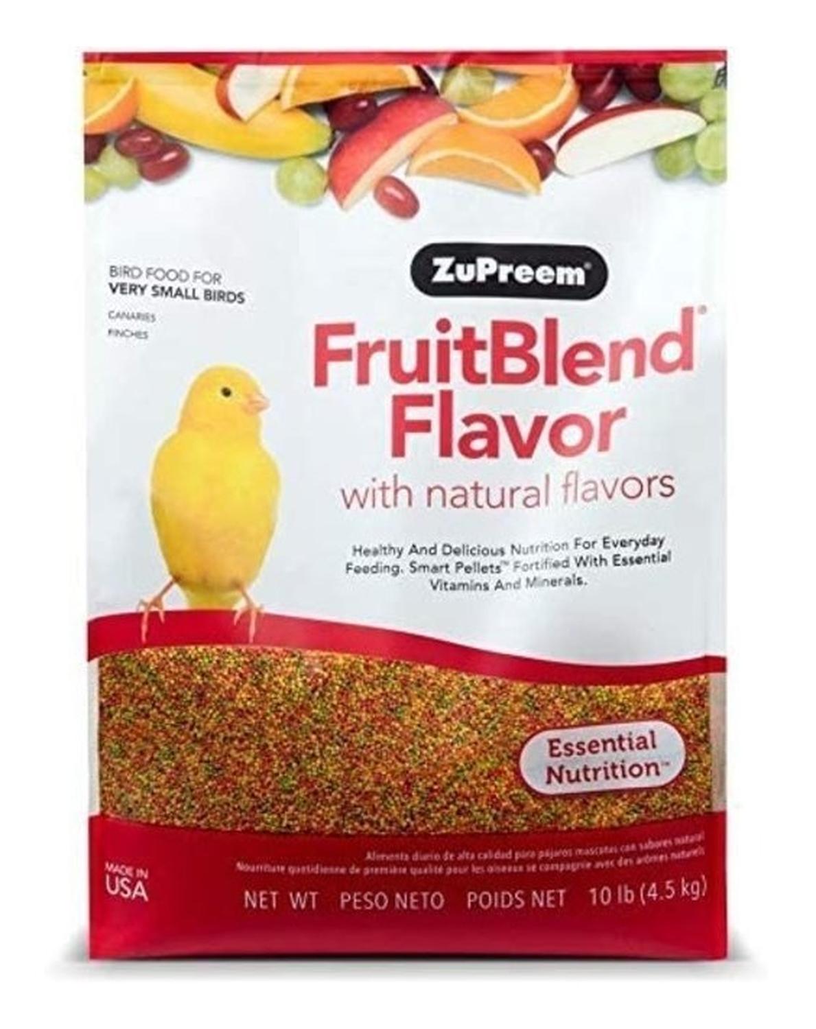 Alimento frutal Zupreem Aves Fruitblend XS Canarios 4.53 kg