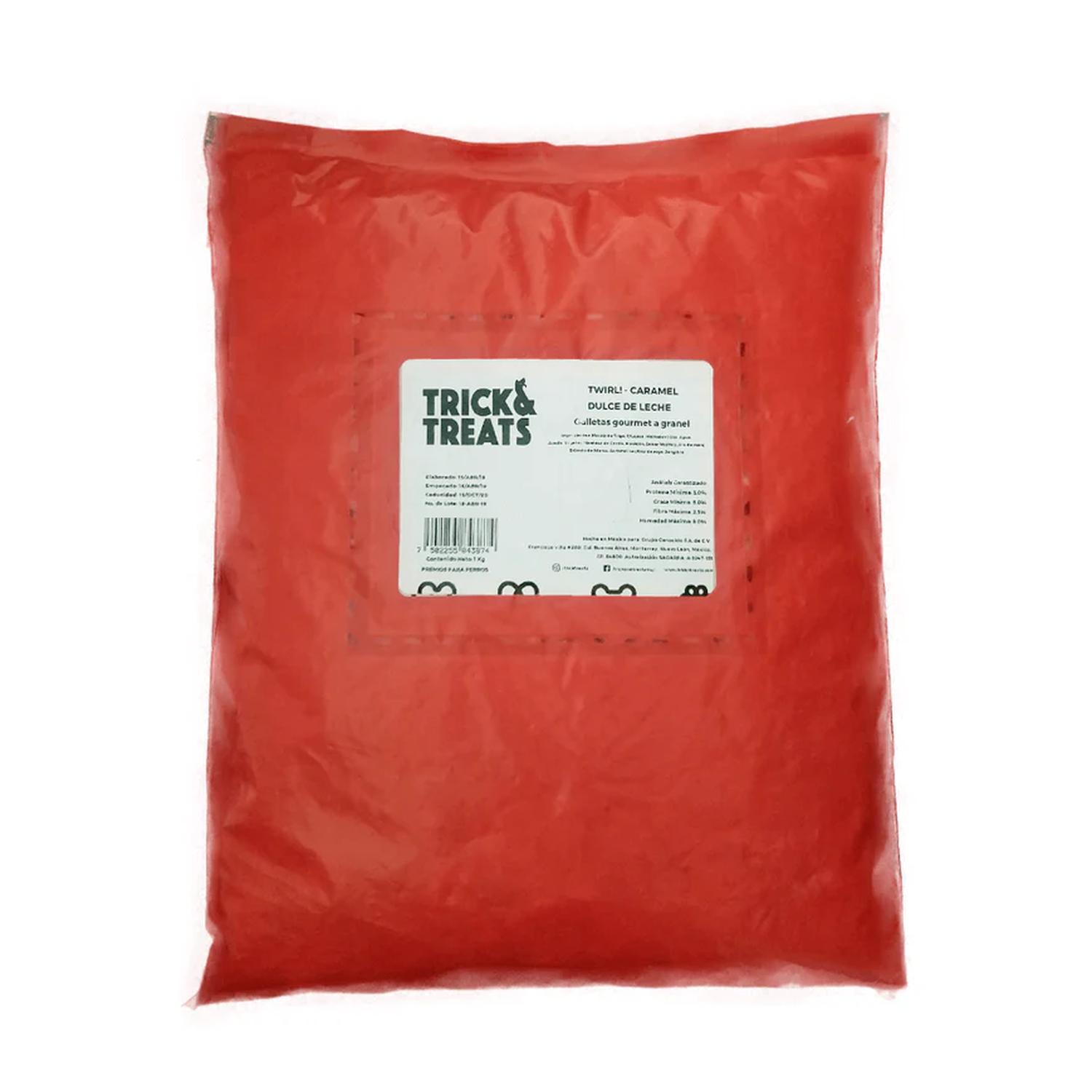 Trick &amp; Treats Twirl! Dulce de Leche Dog Biscuit 1kg