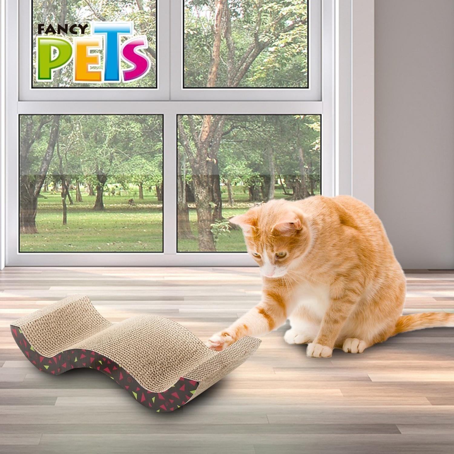 Fancy Pets Rascador Olas Gato 49.5 Cm con bolsita de catnip