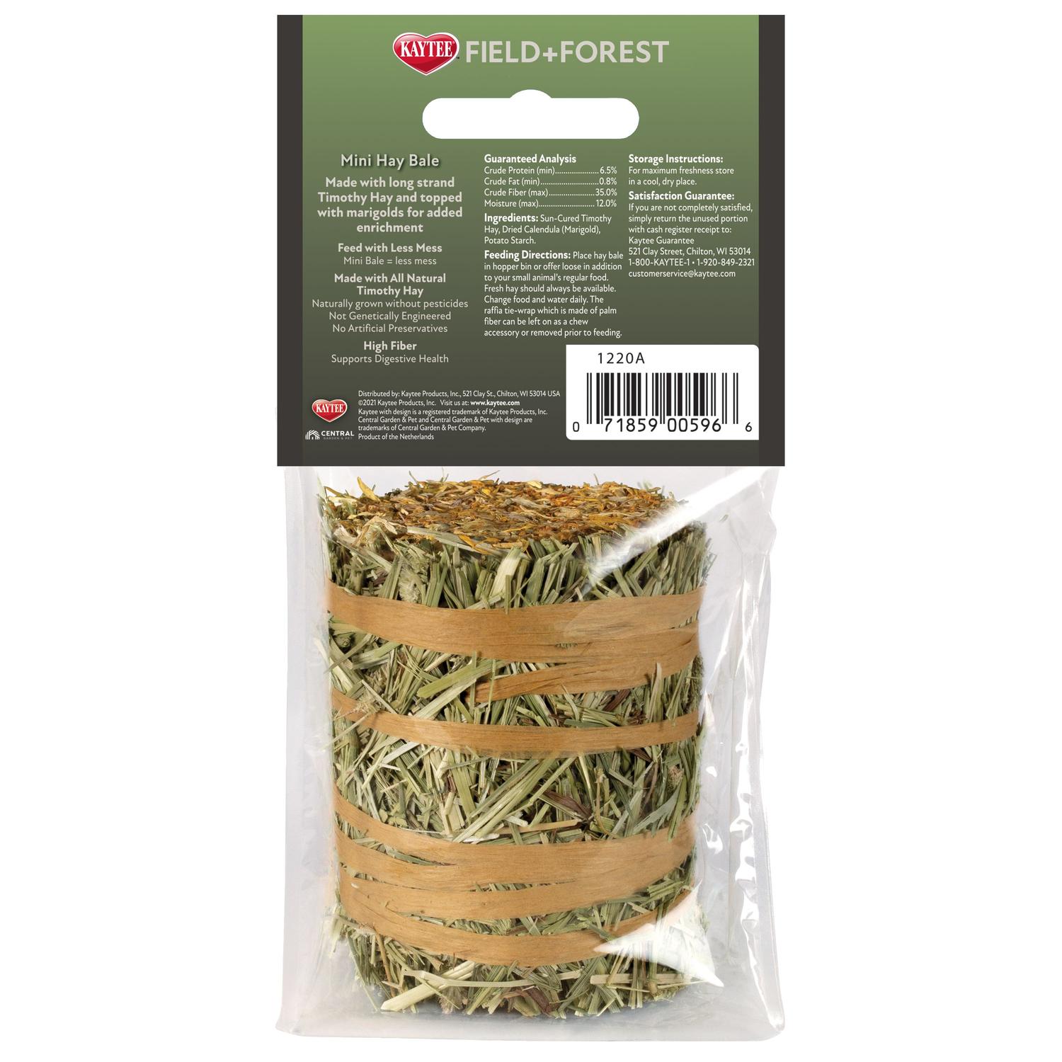 Mini Pacas Field&Forest heno Timothy Gold con caléndula