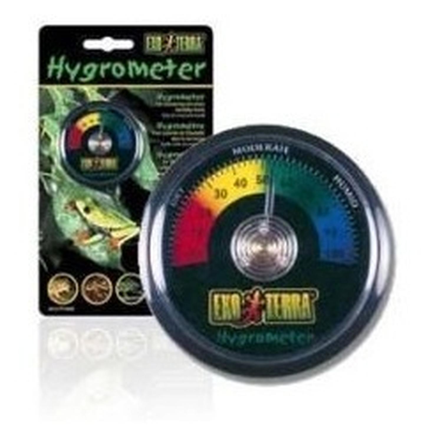 Rept-o-meter Higrometro De Reloj Exo Terra Mide Humedad