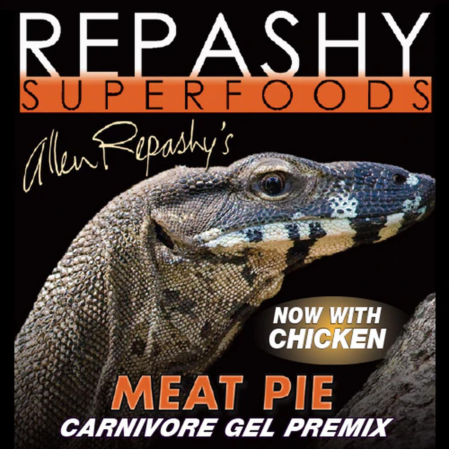 Repashy Meat Pie prealimento reptiles tegu salamandra 170g