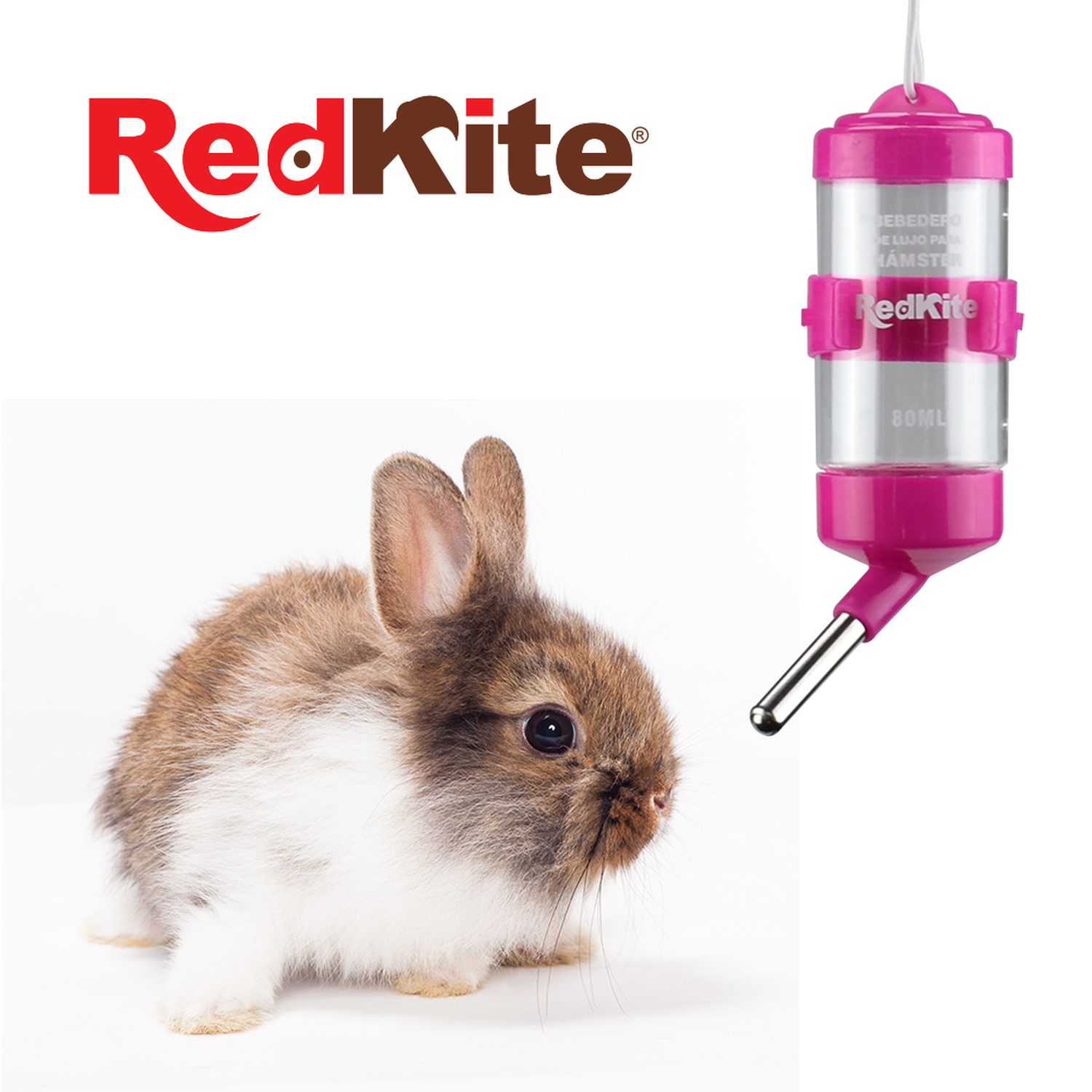 Redkite bebedero colgante antigoteo para gerbos 80ml
