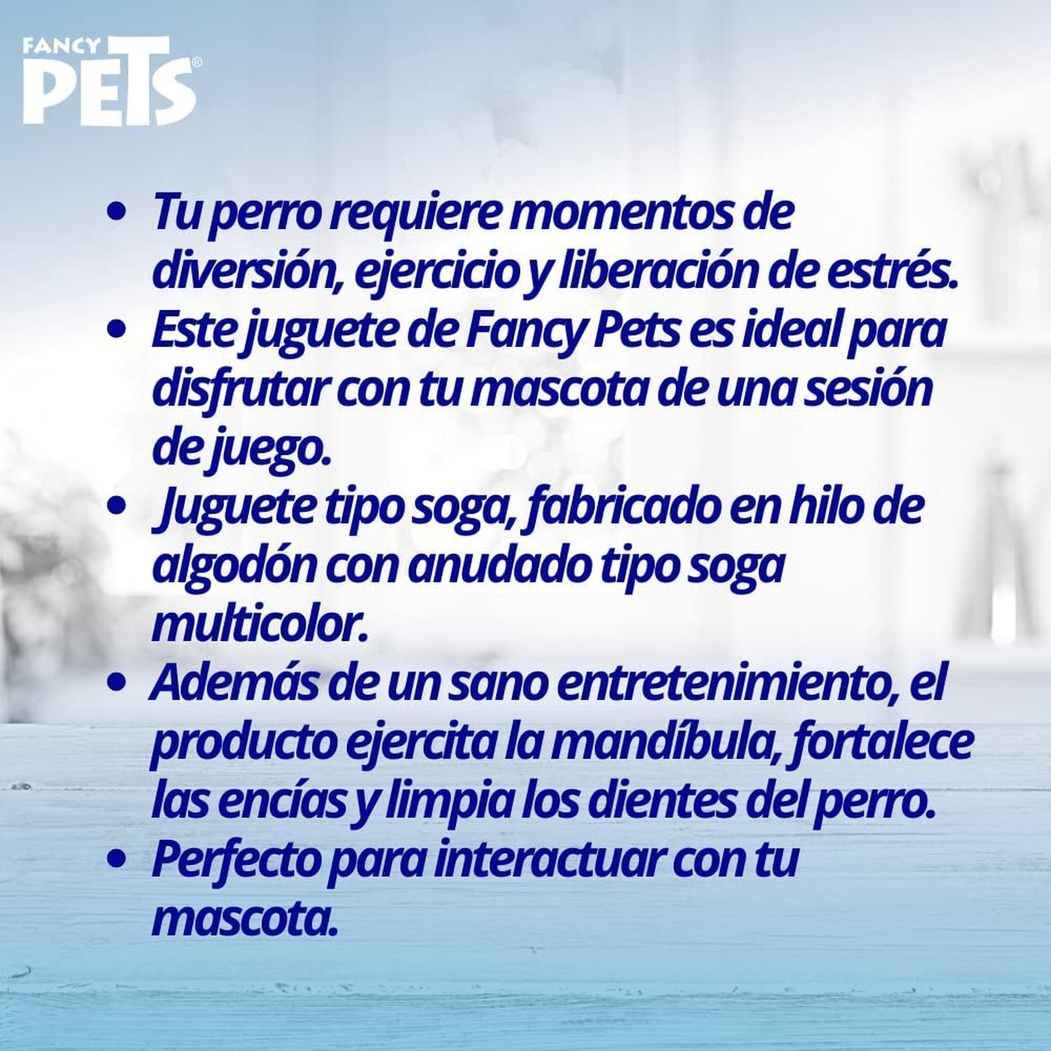 Fancy Pets juguete Hueso De Hilo Multicolor 20Cm Para Perros