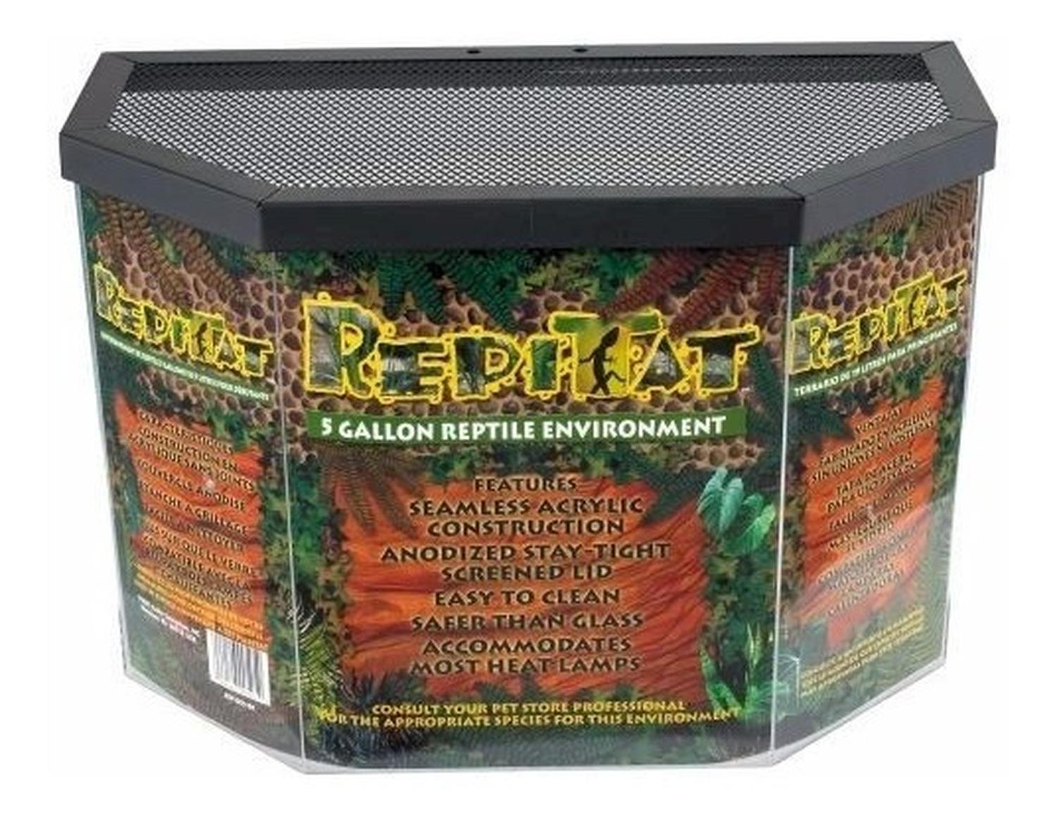 Acrílico Habitat Para Reptil, Anfibio O Insectos De 5 Gal