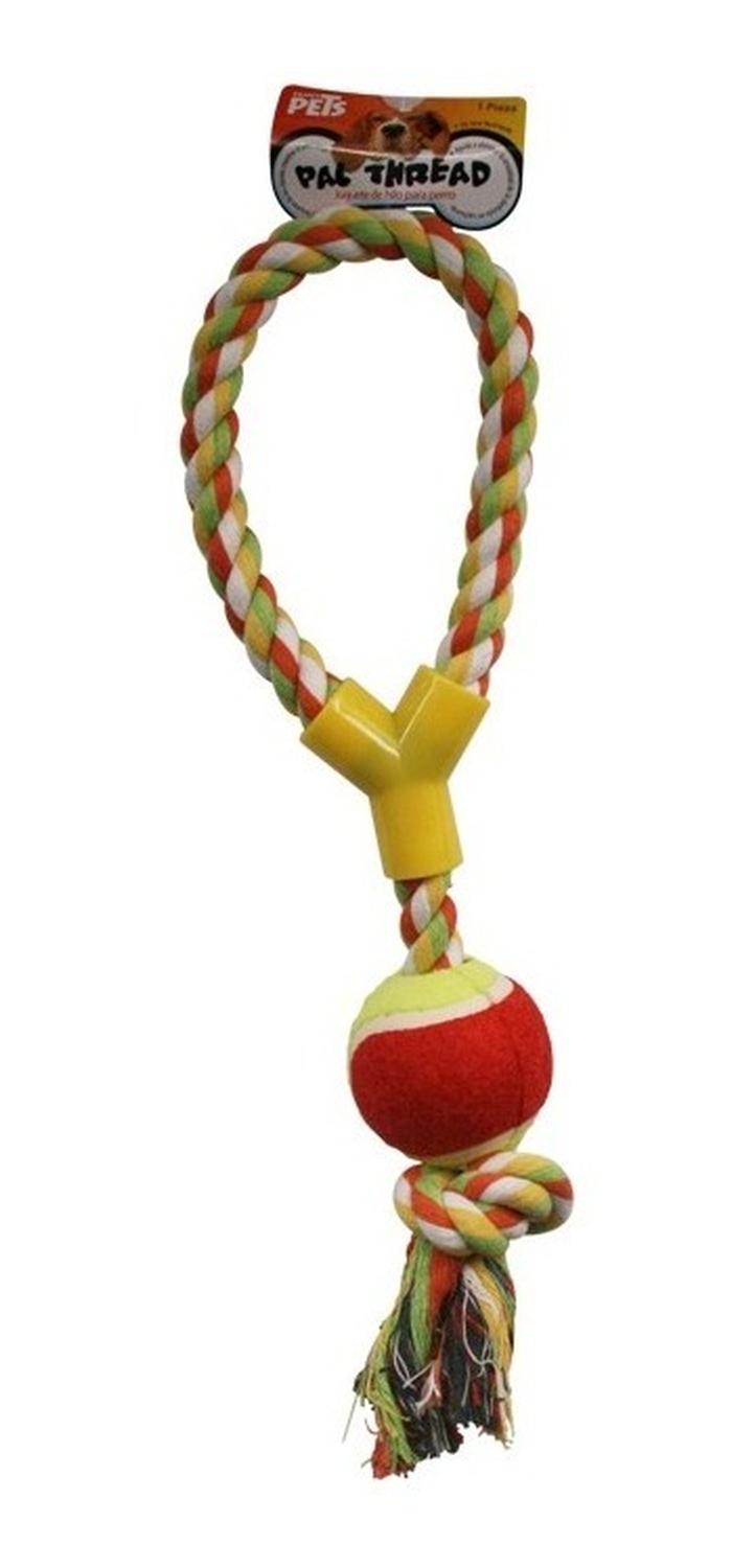 Juguete Para Perro Aro Pelota Y Nudo 40 Cm