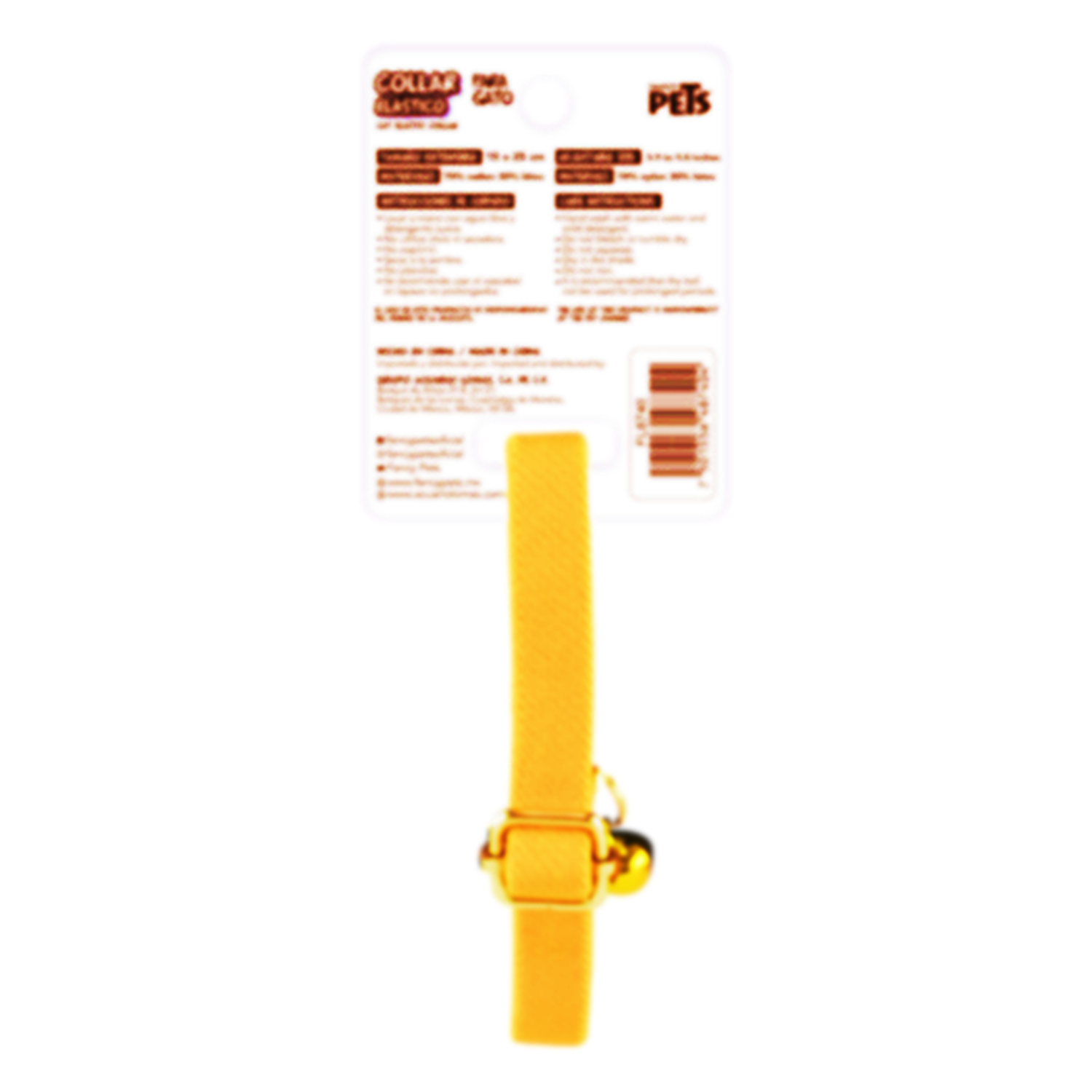 Cat collar with expandable elastic bell 25 cm