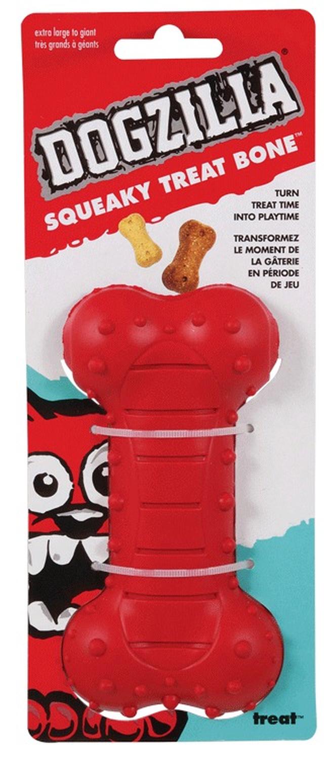 Juguete Para Perro Dogzilla Squeaky Bone Gde Para Premios