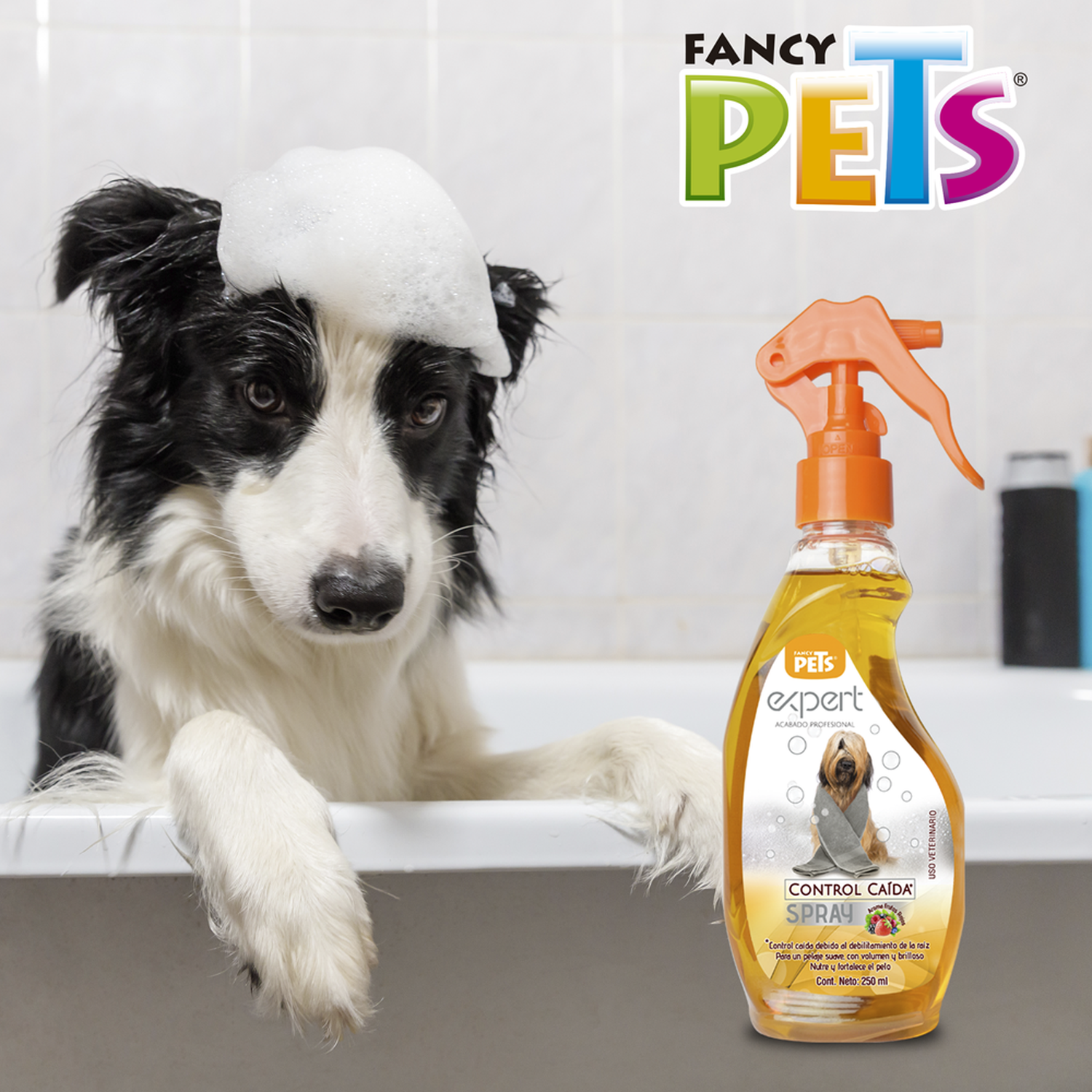 Fancy Pets Spray fortalece control caída para perros 250 ml