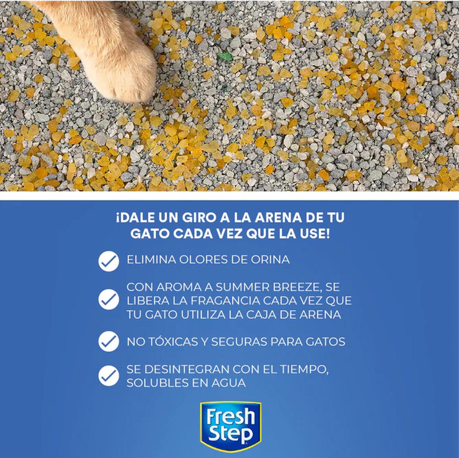 Fresh Step cristales aromáticos Desodorante para areneros