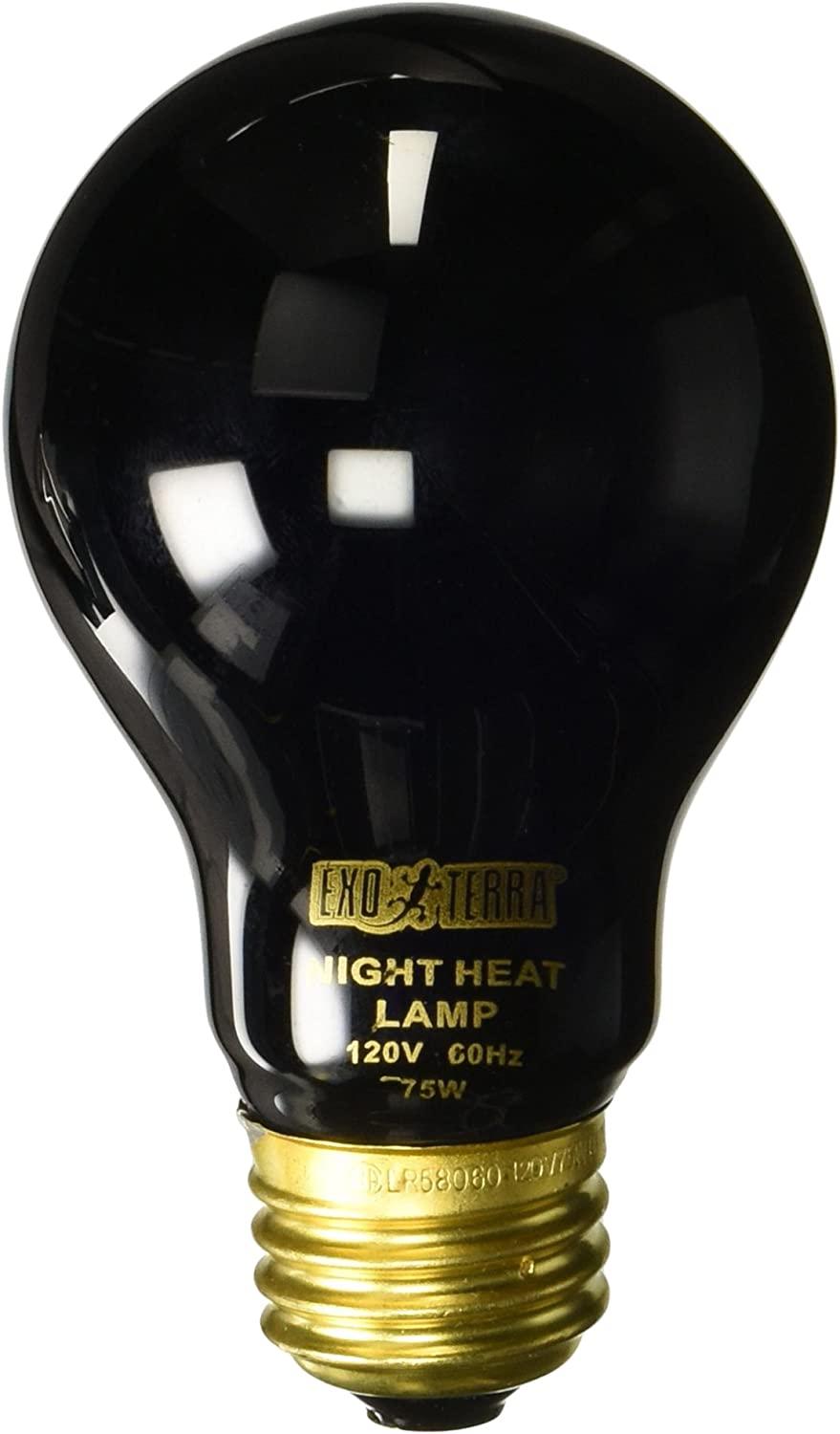Foco Exo-Terra para reptiles terrarios luz de luna 75w noche