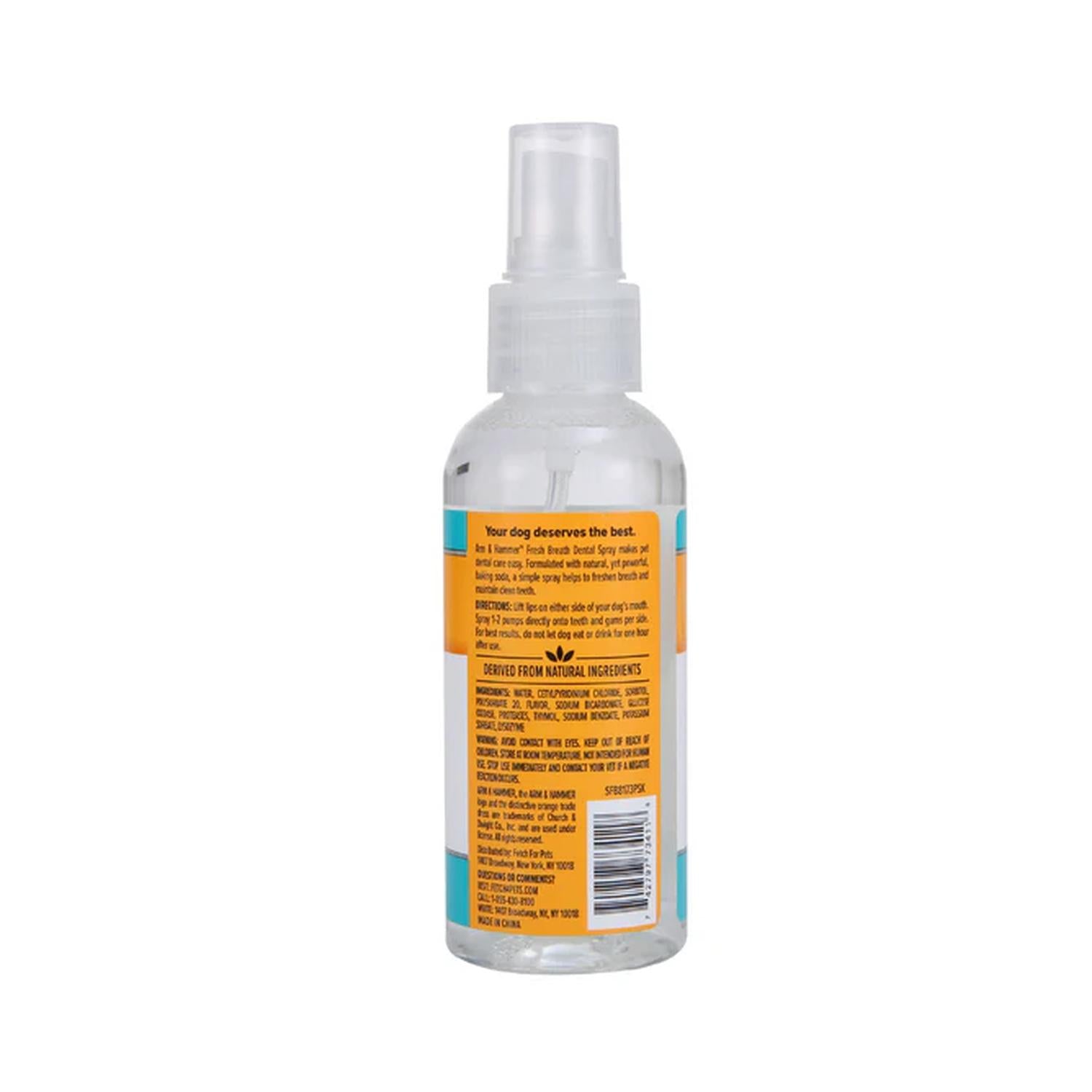 Arm & Hammer Spray Dental Perro quita Sarro Mal Aliento Menta