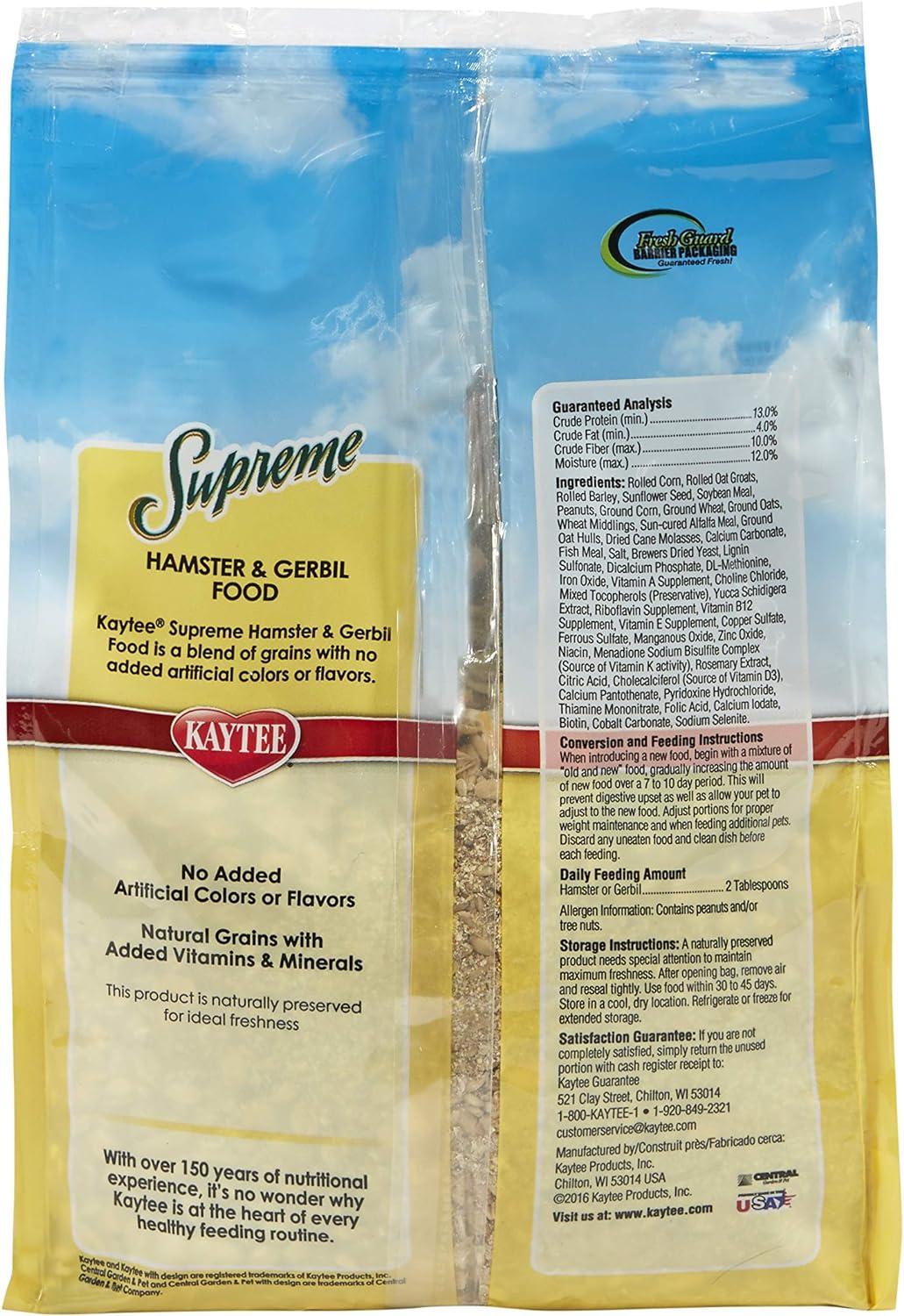 Alimento Kaytee Supreme Hamster/Gerbo Mezcla 907 gr