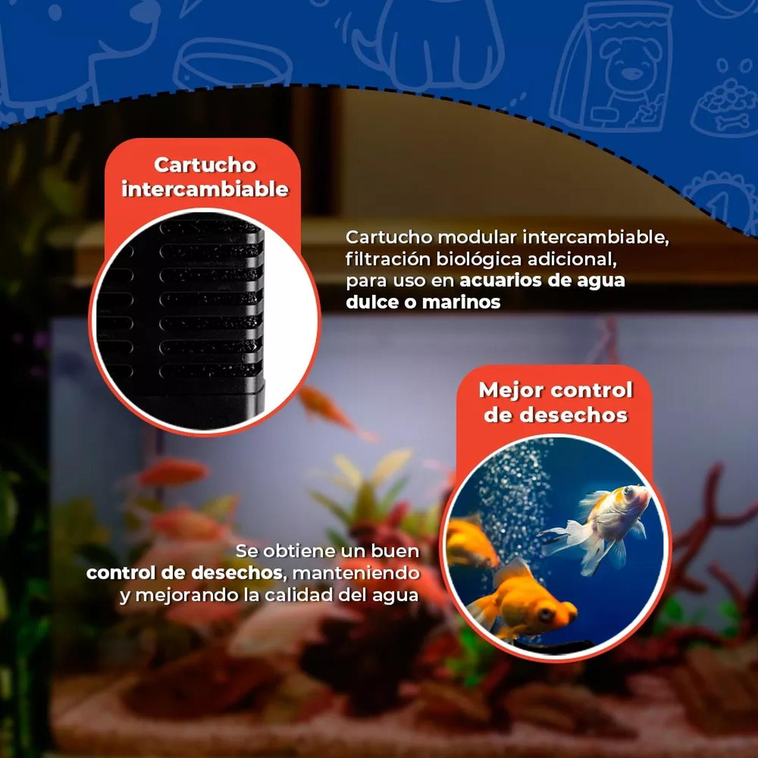 Lomas cabeza de poder para peceras Aqua-Jet 30 450 litros
