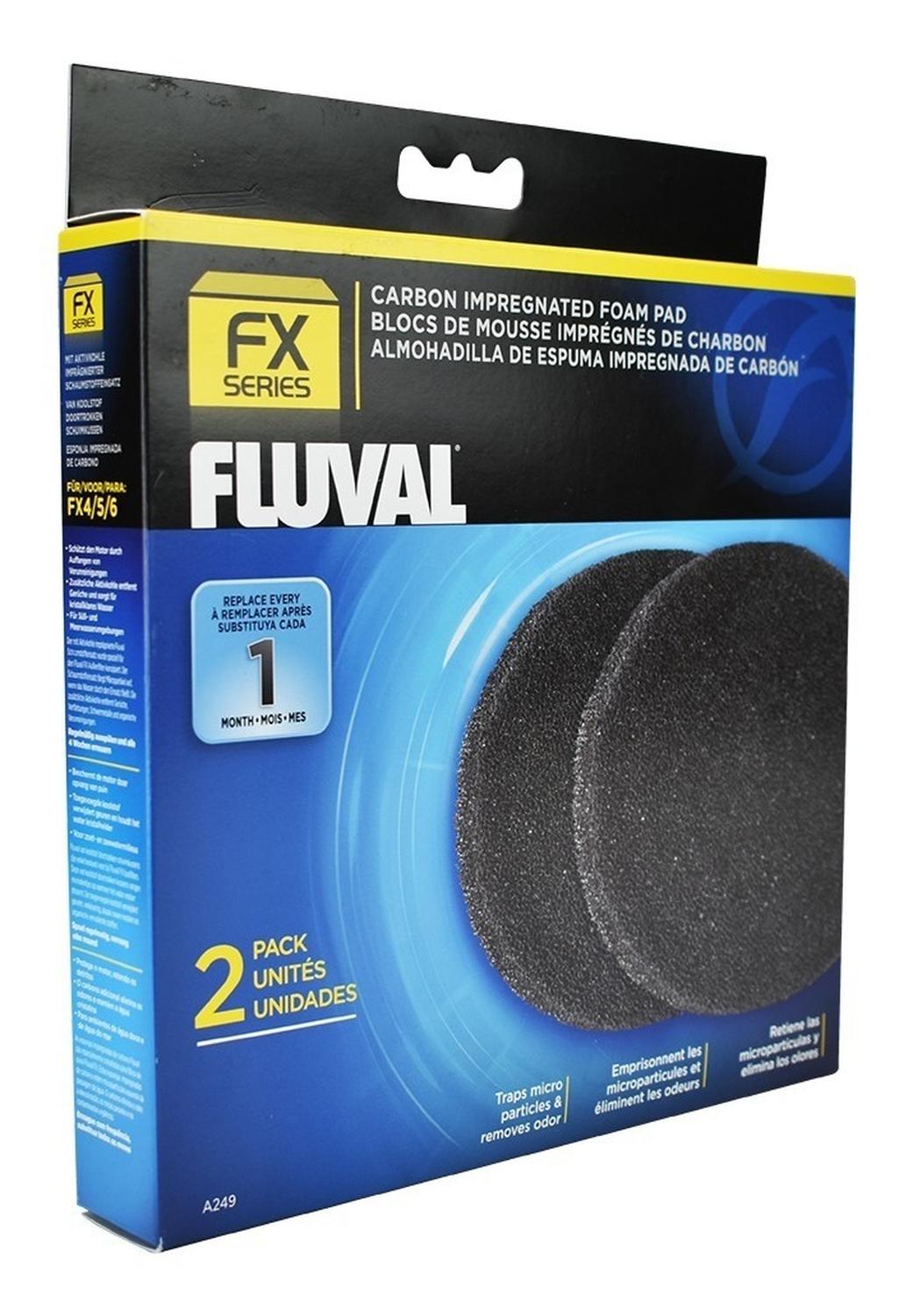 Repuesto Esponjas Carbón Impregnado FLUVAL FX4 FX5 FX6 2 Pza