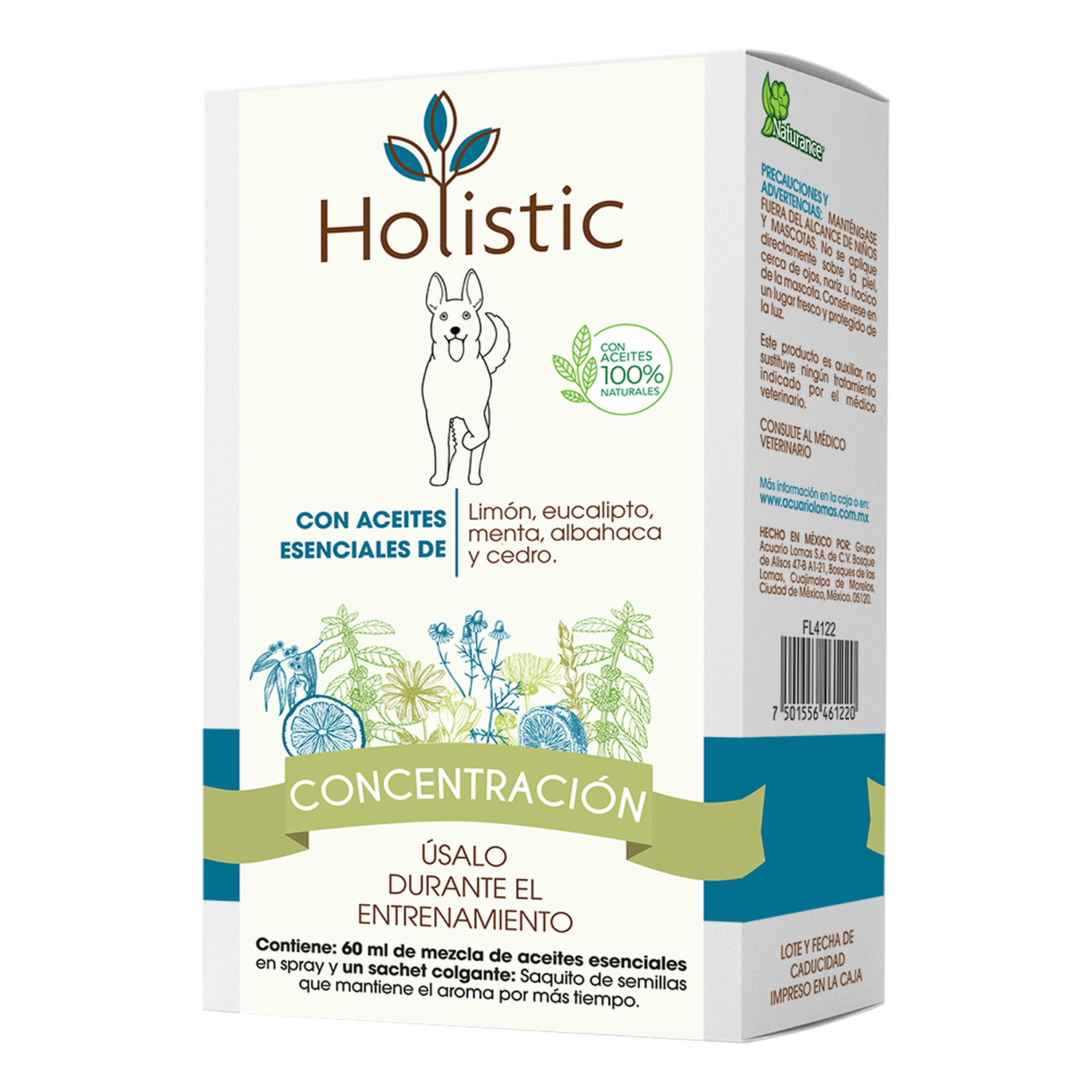Naturance Holistic Aromatherapy for dogs 60ml bottle concentration