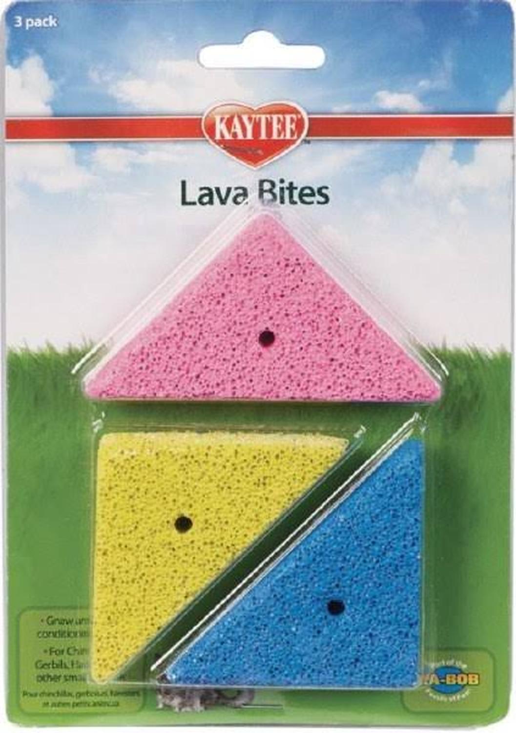 Juguete/mordedera Lava Bites Chinchillas, Paq 3