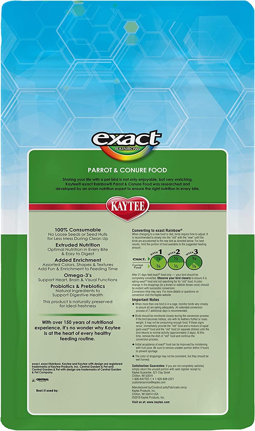 Premium Food Kaytee Exact Rainbow Parakeet Parrots 1.81 kg