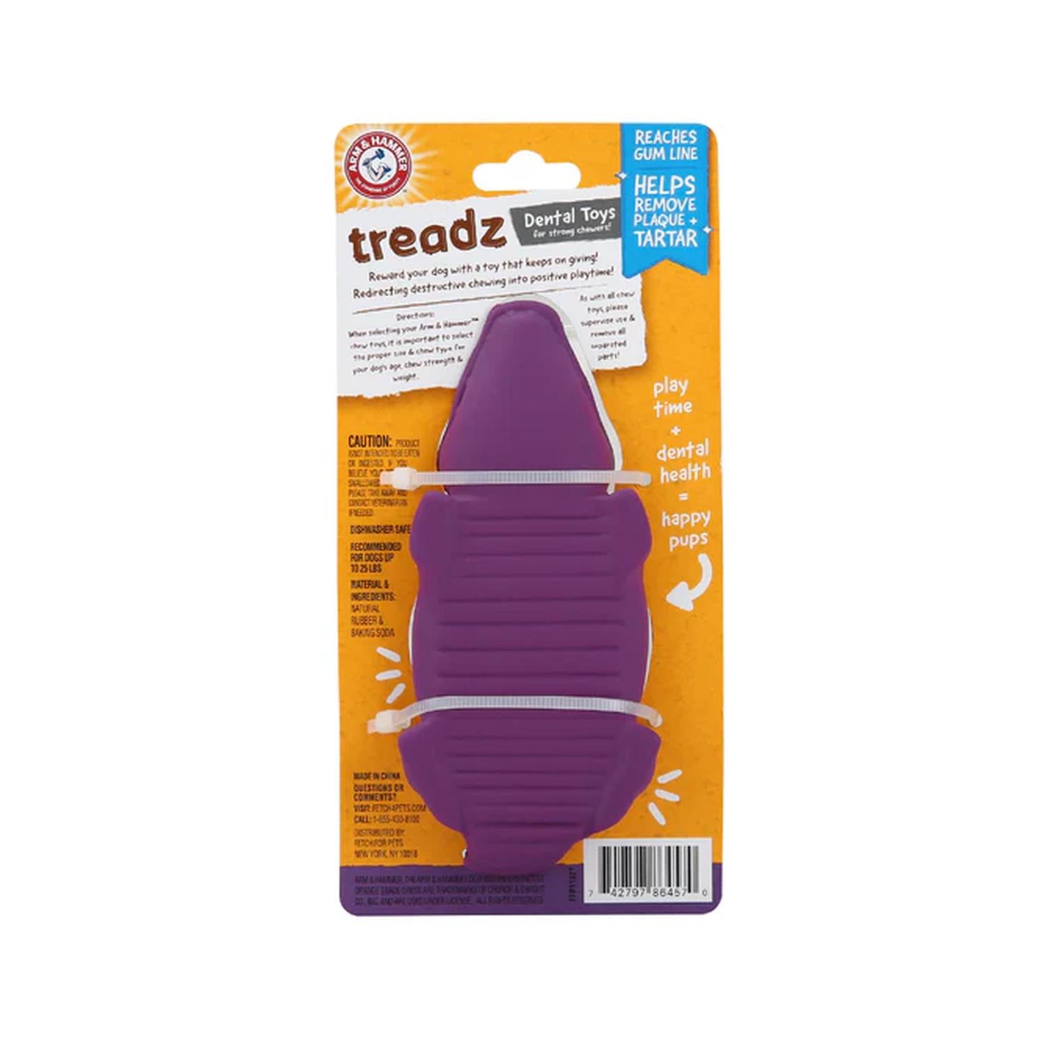 Arm & Hammer Treadz Juguete Dental para Perro Mini Cocodrilo