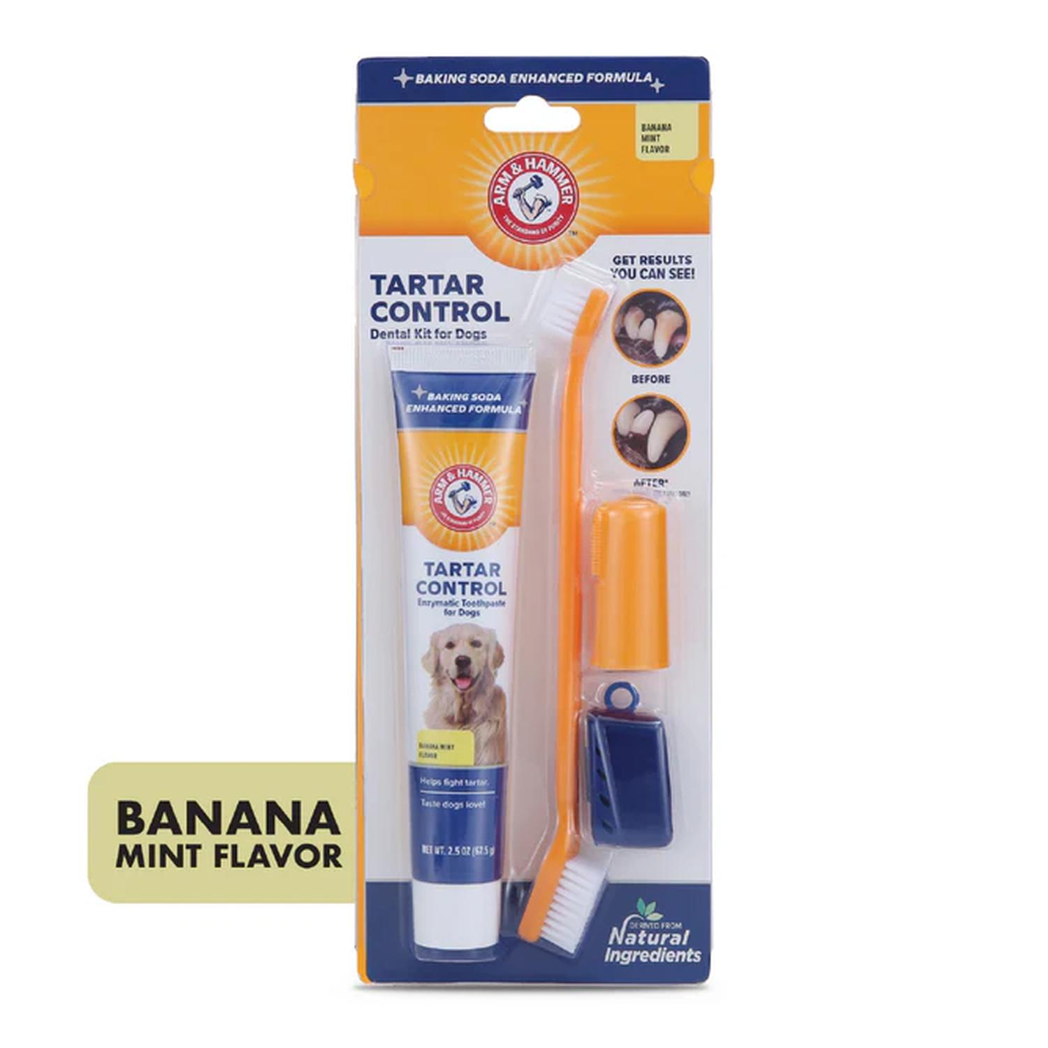 Arm & Hammer Kit Pasta Dental Perro tartar control Plátano-Menta