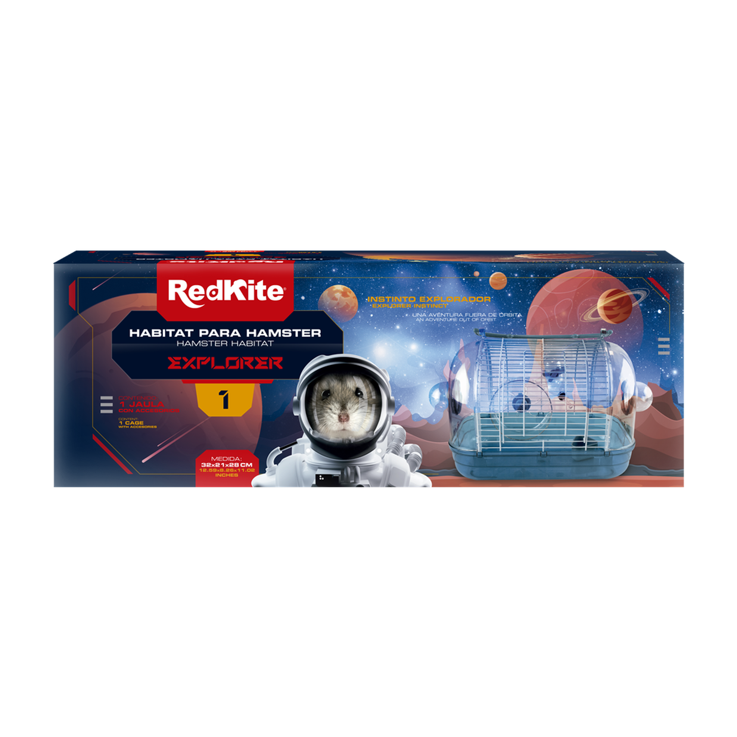 Redkite Habitat casa jaula para hamster Explorer I 32x21x28