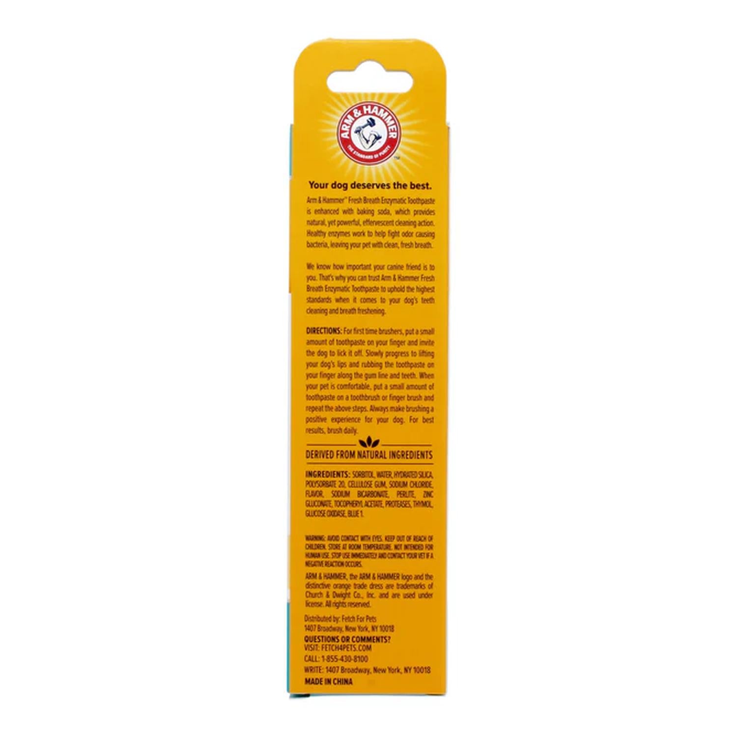 Arm & Hammer Pasta Dental Perro Vainilla Bicarbonato de Sodio