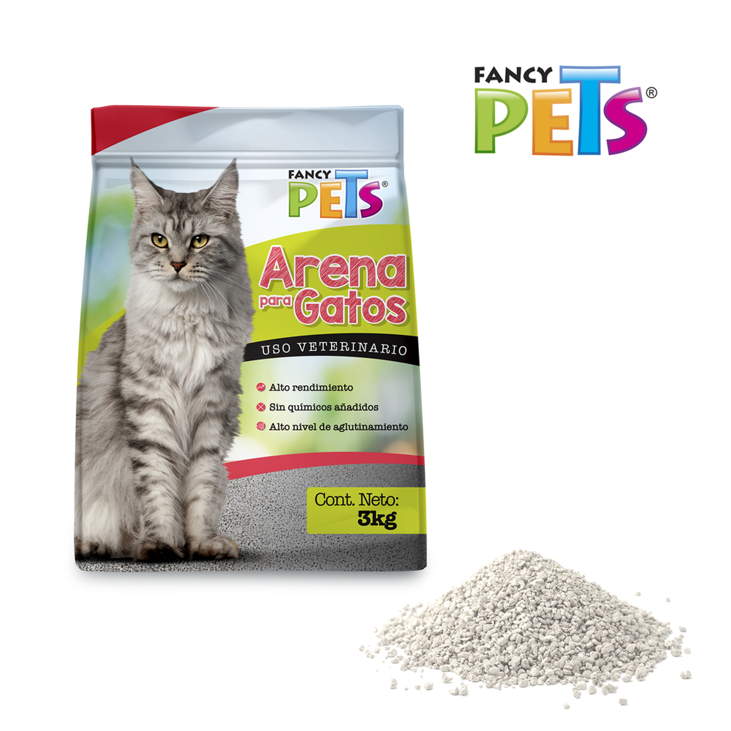 Arena para gato Fancy Pets de 3 kilos