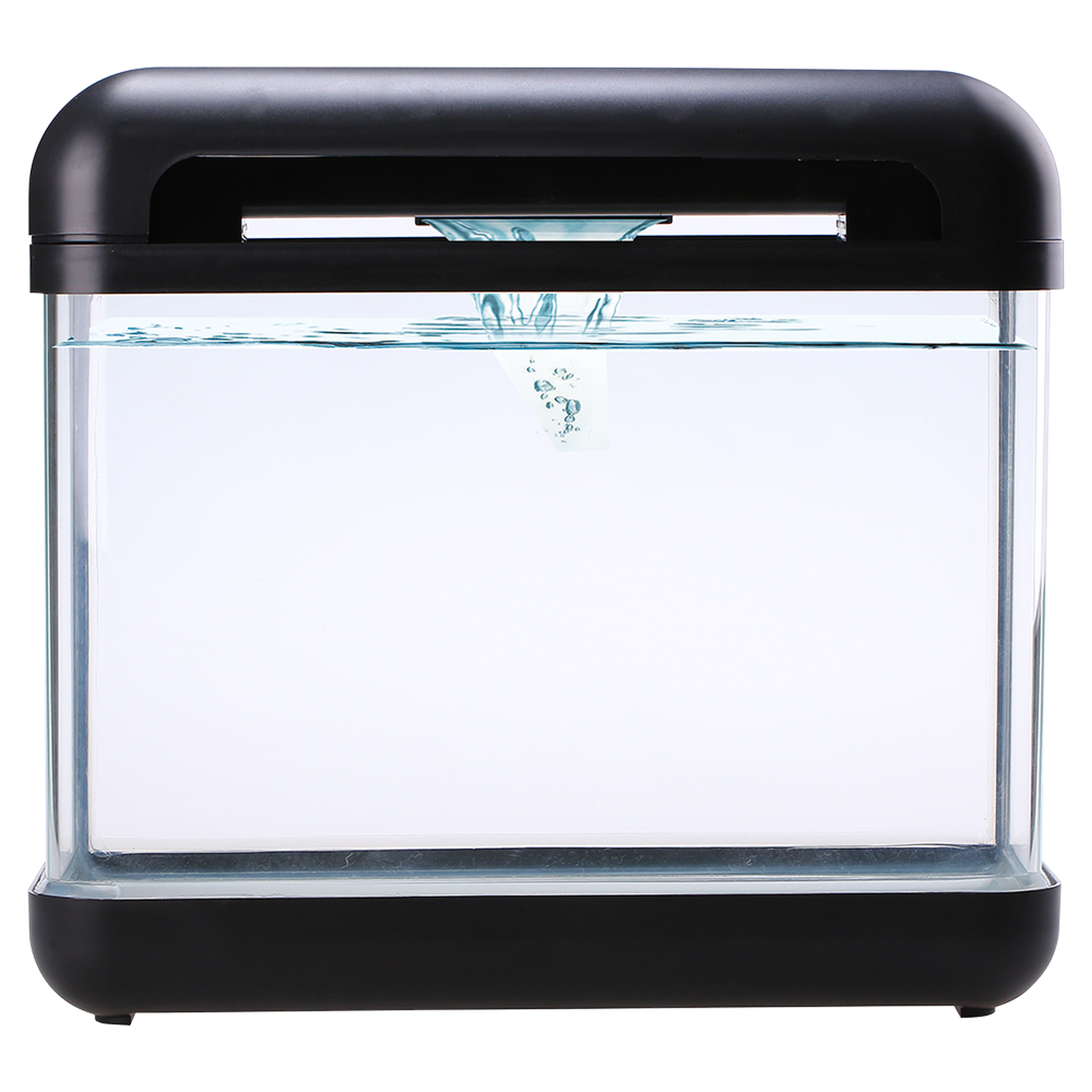 Lomas acuario nano negro con filtro cascada y luz 15 litros